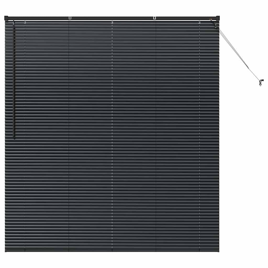 vidaXL Balkenjalousien Schwarz 175 x 160 cm Aluminium