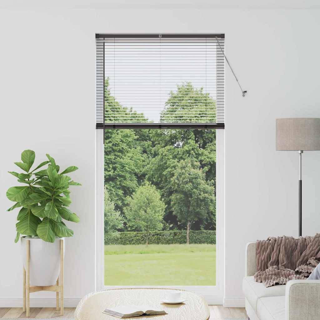 vidaXL Balkenjalousien Schwarz 220 x 105 cm Aluminium