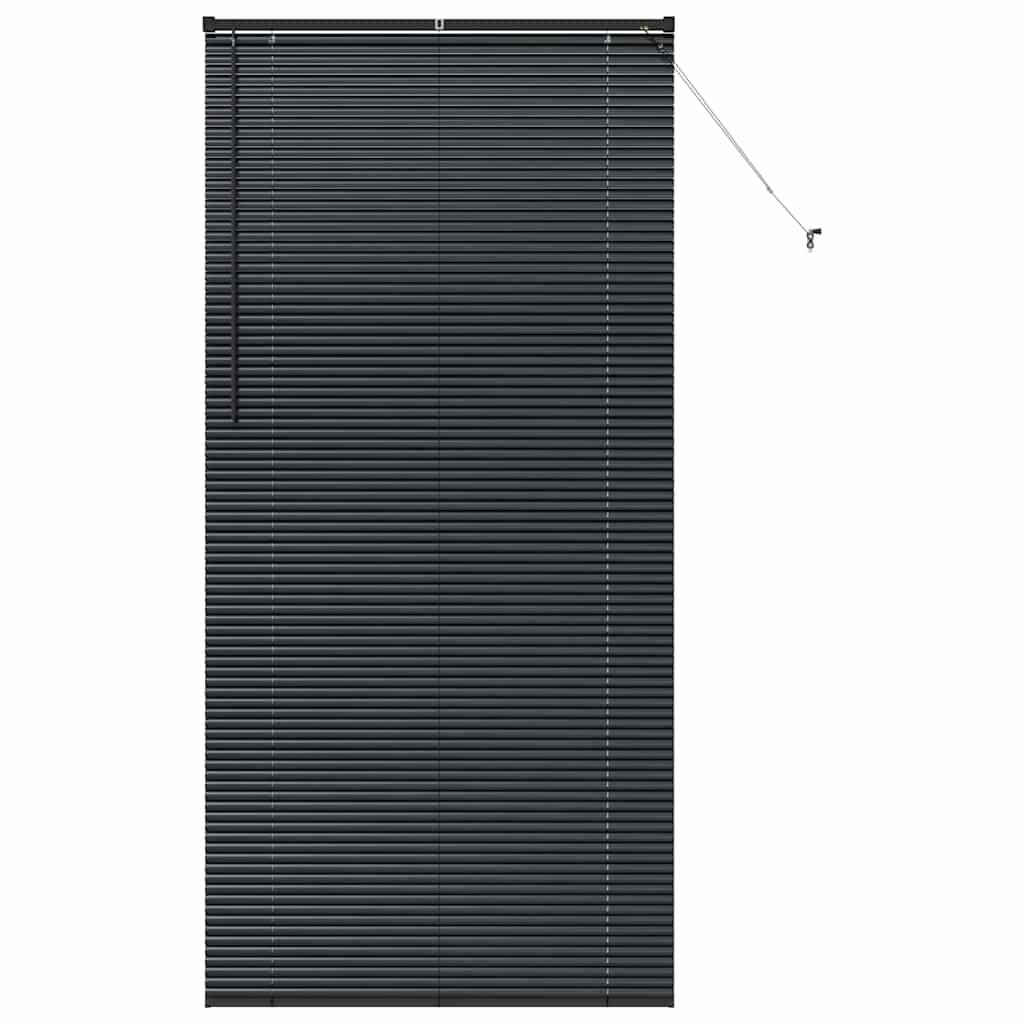 vidaXL Balkenjalousien Schwarz 220 x 100 cm Aluminium
