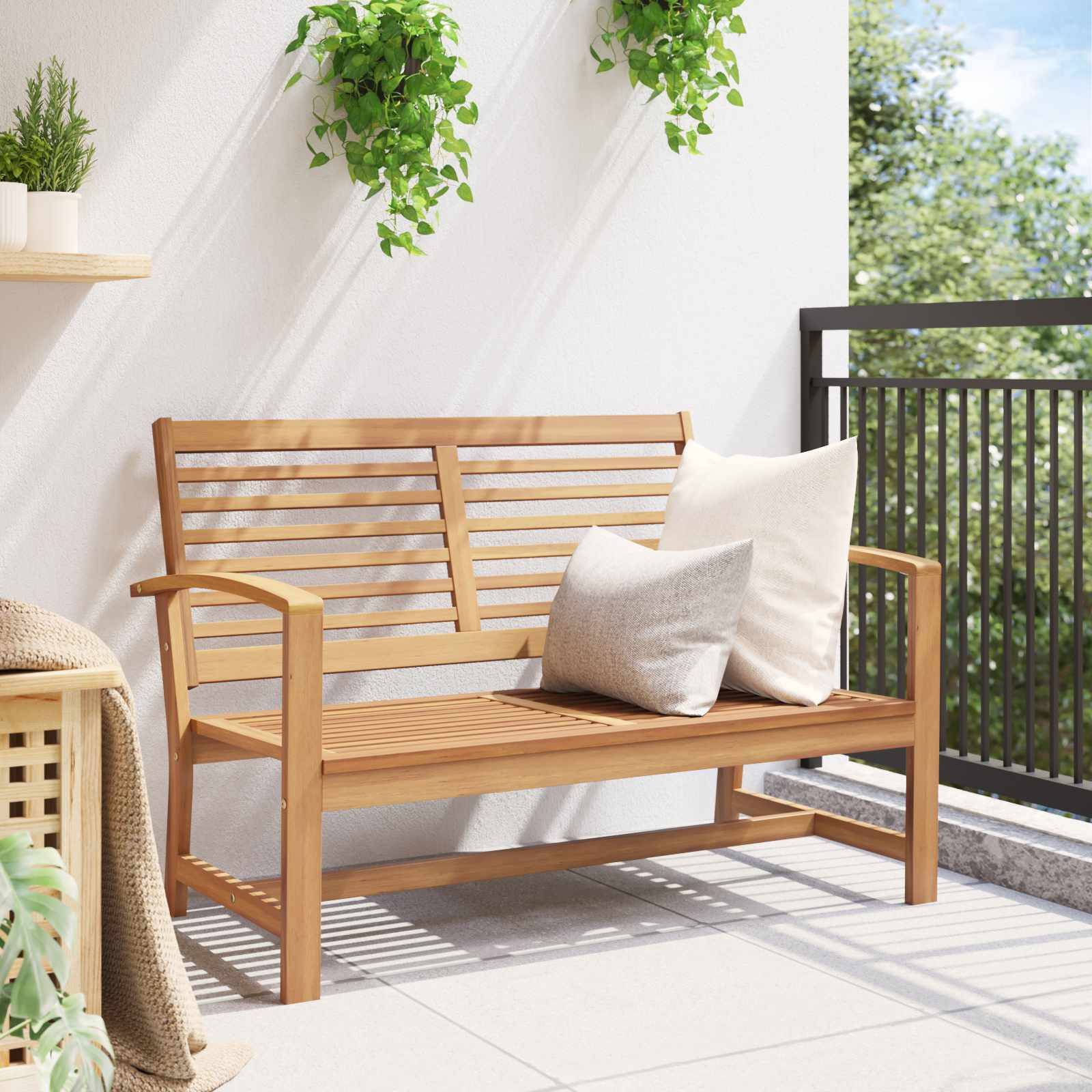 vidaXL Bank Braun 110 x 65 x 76,5 cm Massivholz Teak