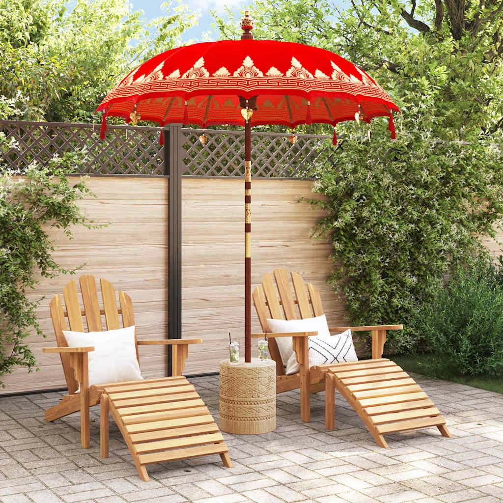 vidaXL Balinesischer Sonnenschirm 260 Rot 180-190 cm