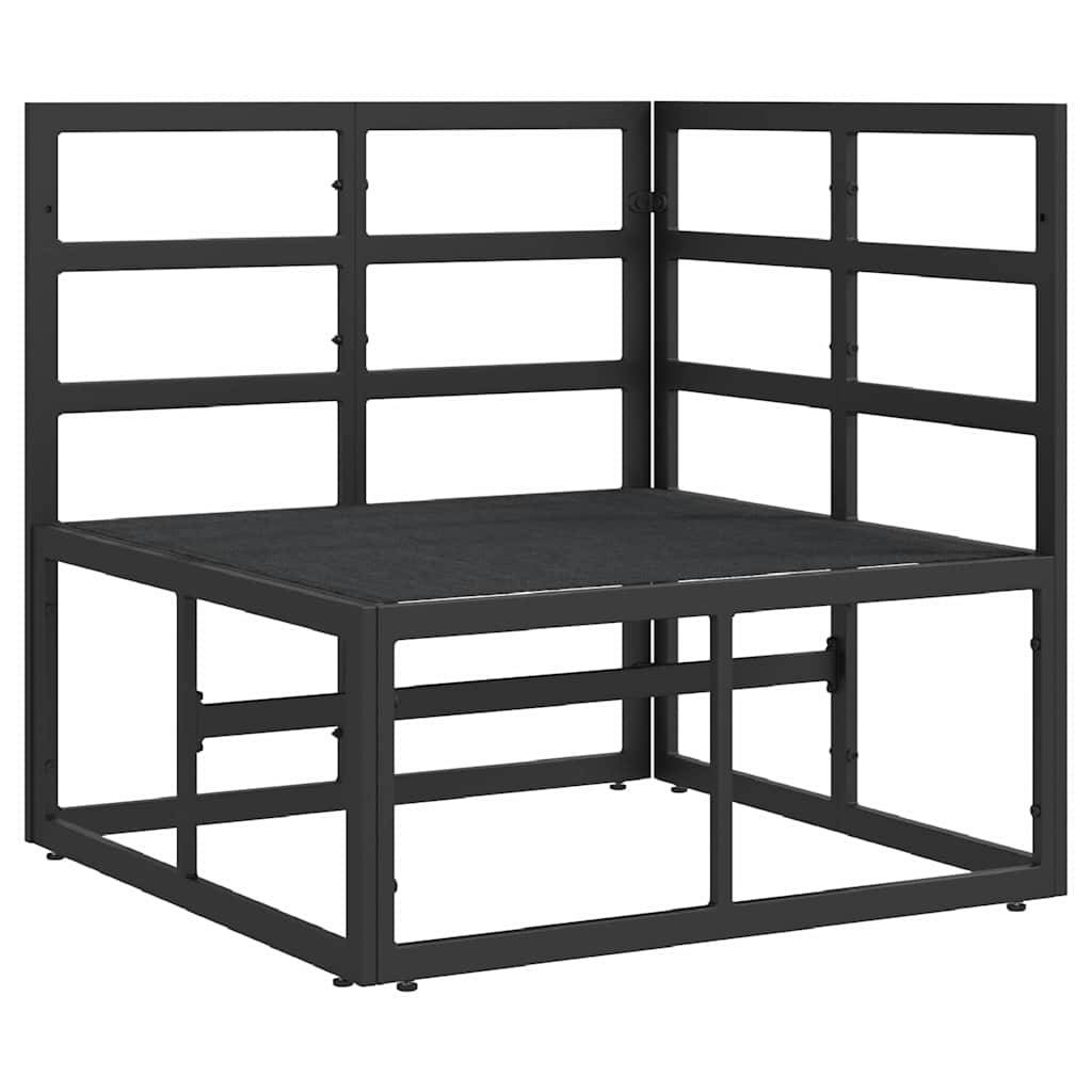 vidaXL Gartenmöbel Schwarz und Anthrazit 71,5 x 71,5 x 71 cm Metall
