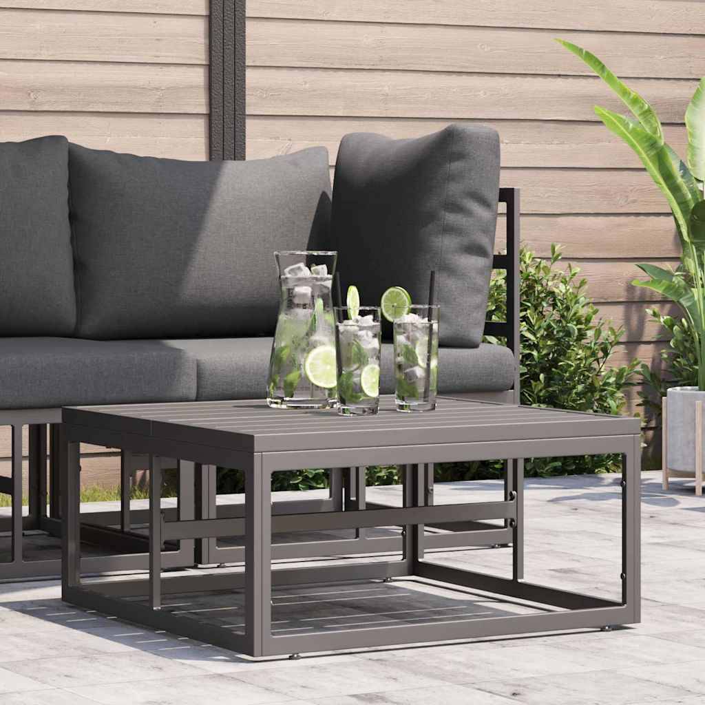 vidaXL Gartenmöbel Schwarz 70 x 70 x 32 cm Metall