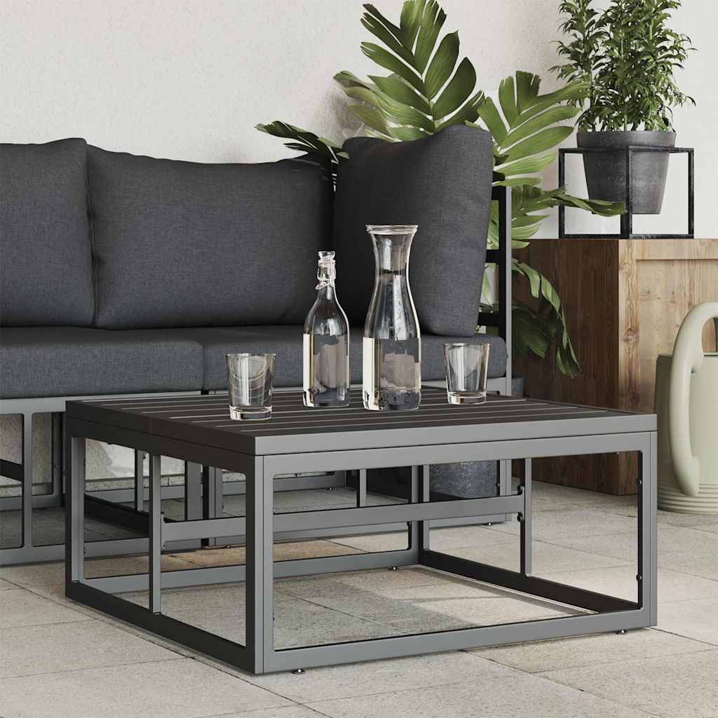 vidaXL Gartenmöbel Schwarz 70 x 70 x 32 cm Metall