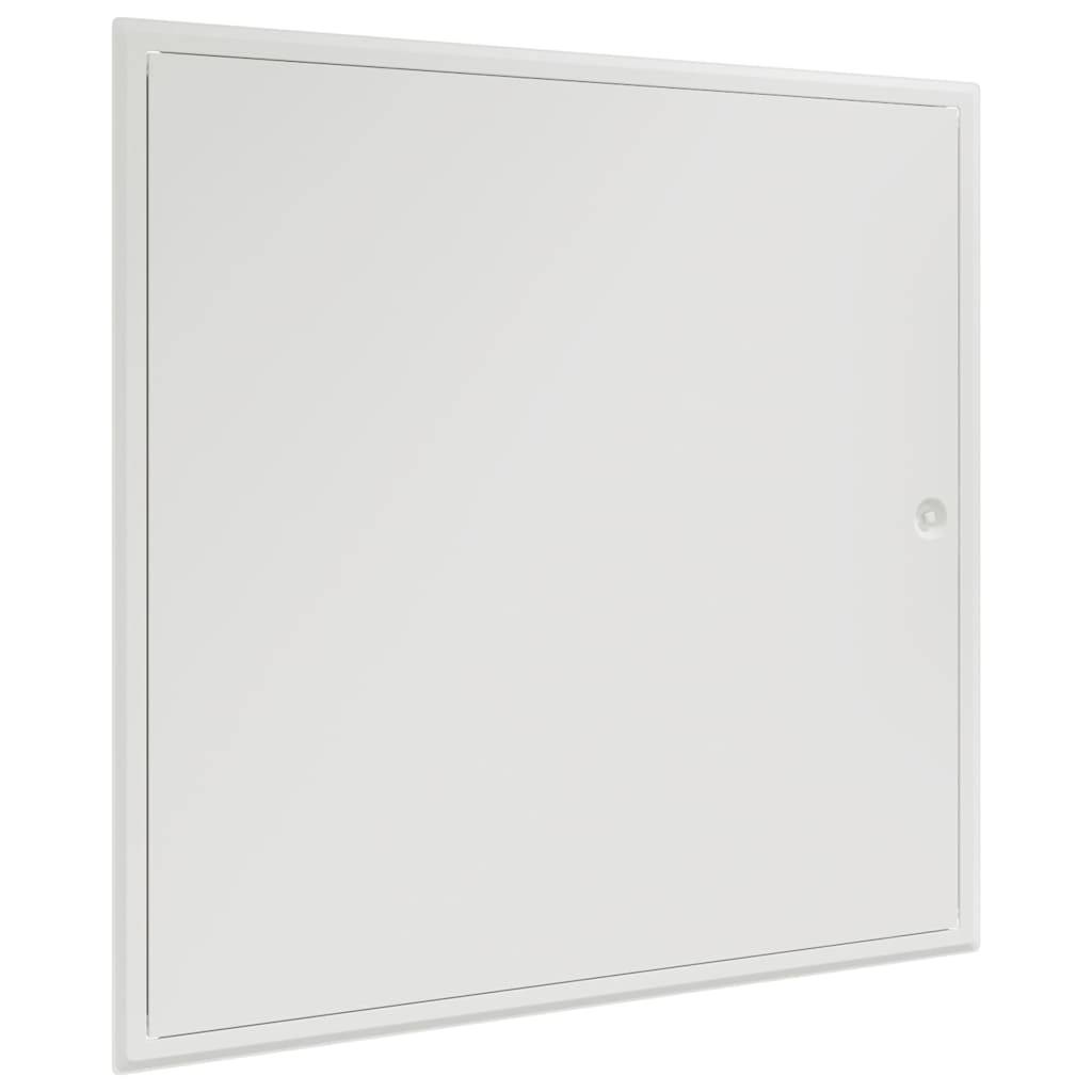 vidaXL Zugangsklappe Weiß 63 x 63 x 3 cm Stahl