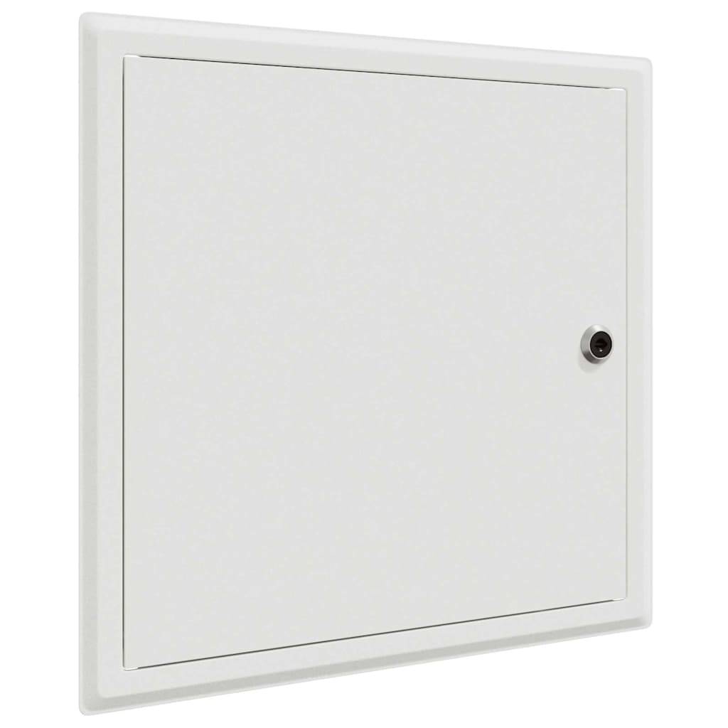 vidaXL Zugangsklappe Weiß 33 x 33 x 3 cm Stahl