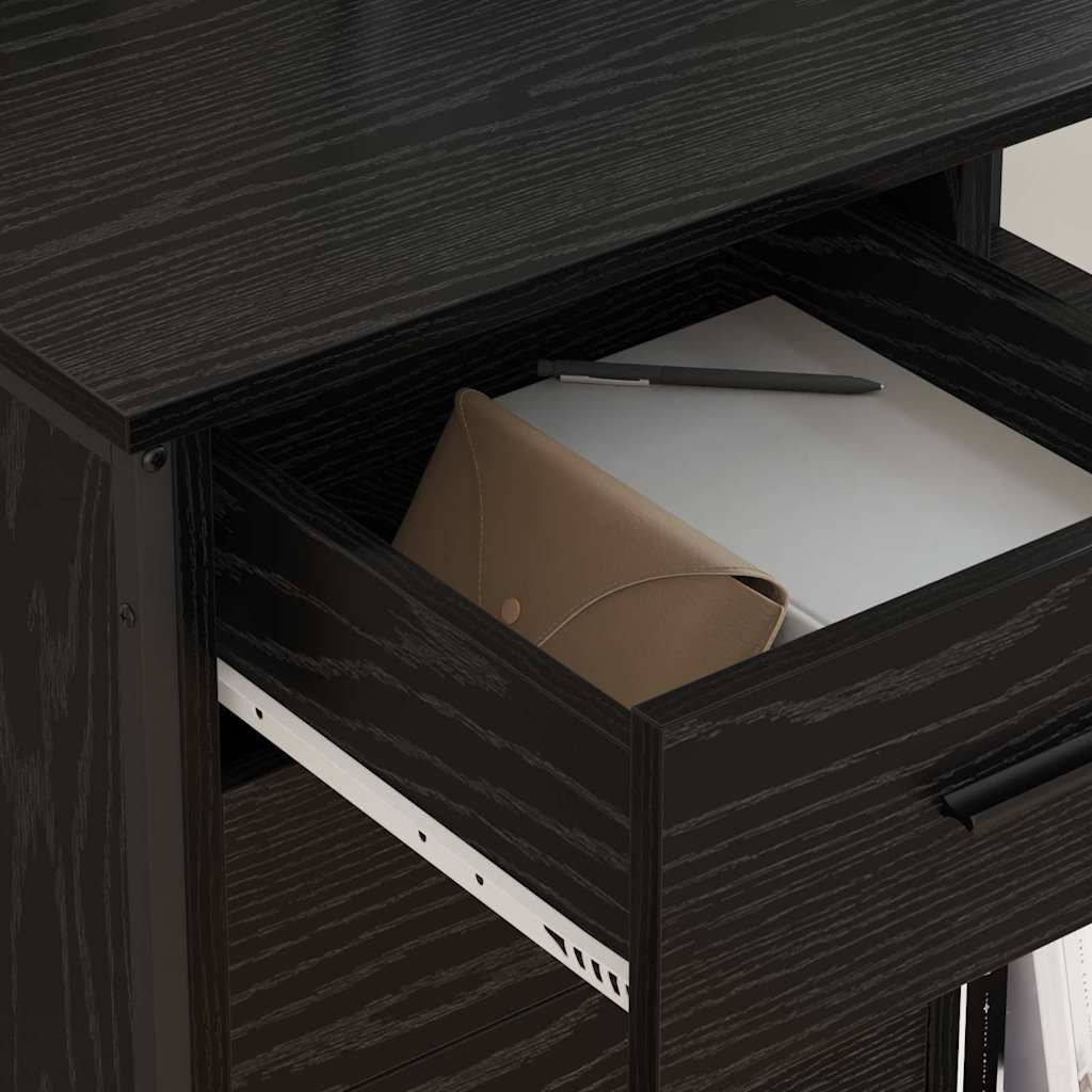 vidaXL Schrank mit Ladestation Schwarz Eichen-Optik 76 x 41 x 72 cm