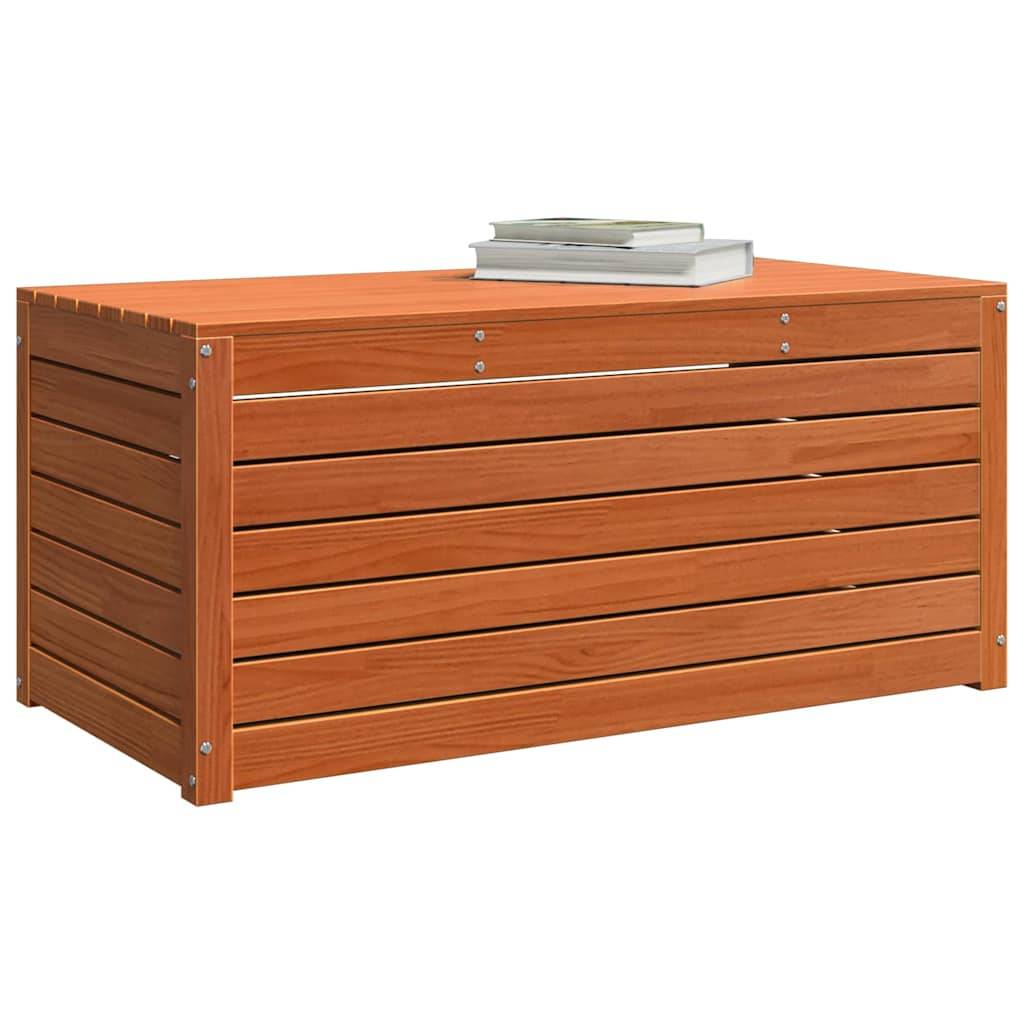 vidaXL Aufbewahrungsbox Wachsbraun 101 x 50,5 x 46,5 cm Holzwerkstoff