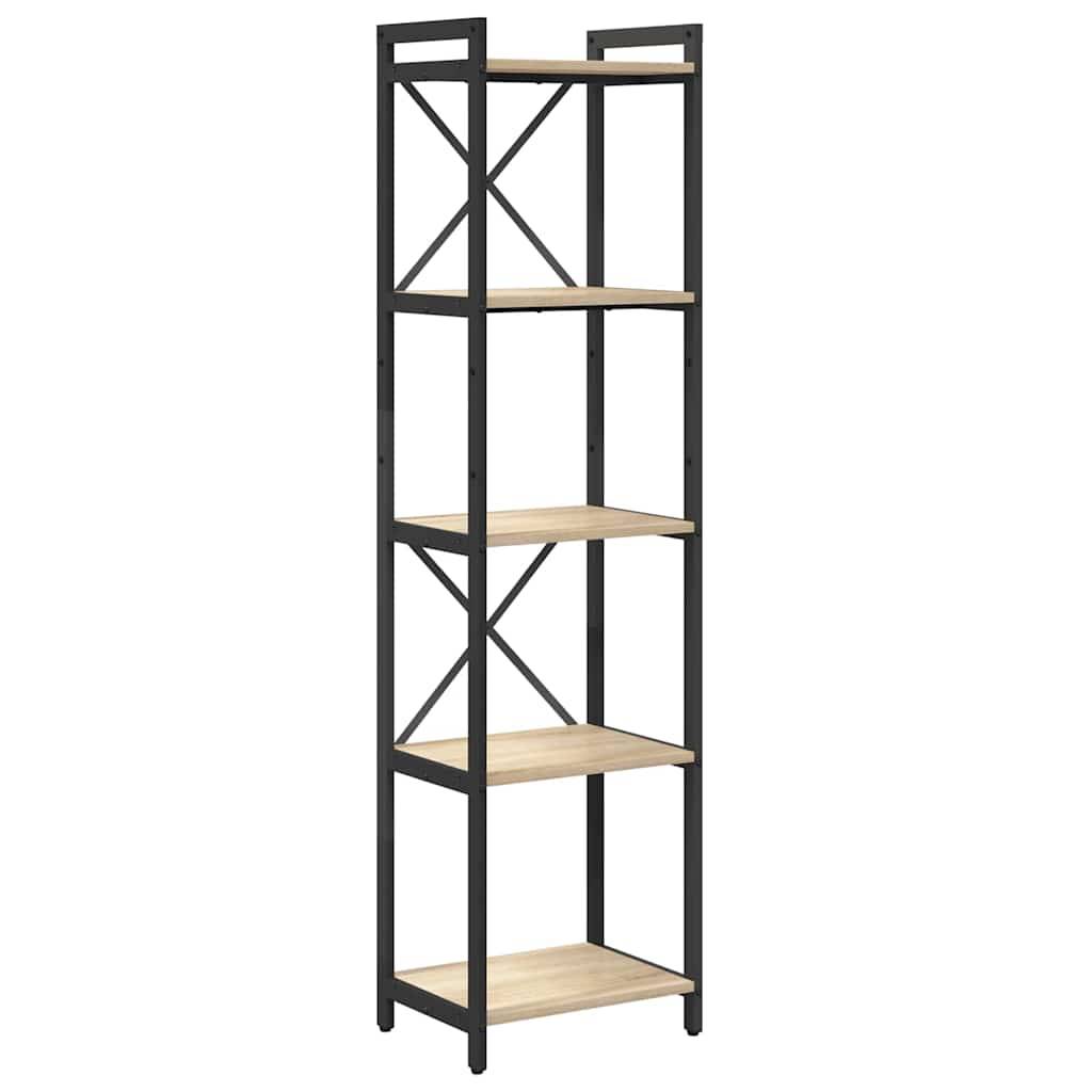 vidaXL Bücherregal Sonoma-Eiche 40 x 30 x 155 cm Holzwerkstoff