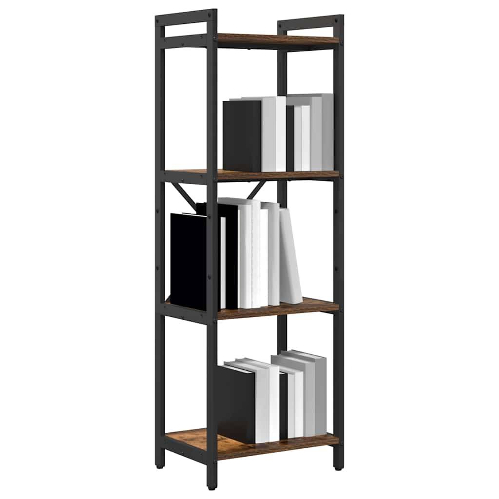 vidaXL Bücherregal Geräucherte Eiche 40 x 30 x 119 cm Holzwerkstoff