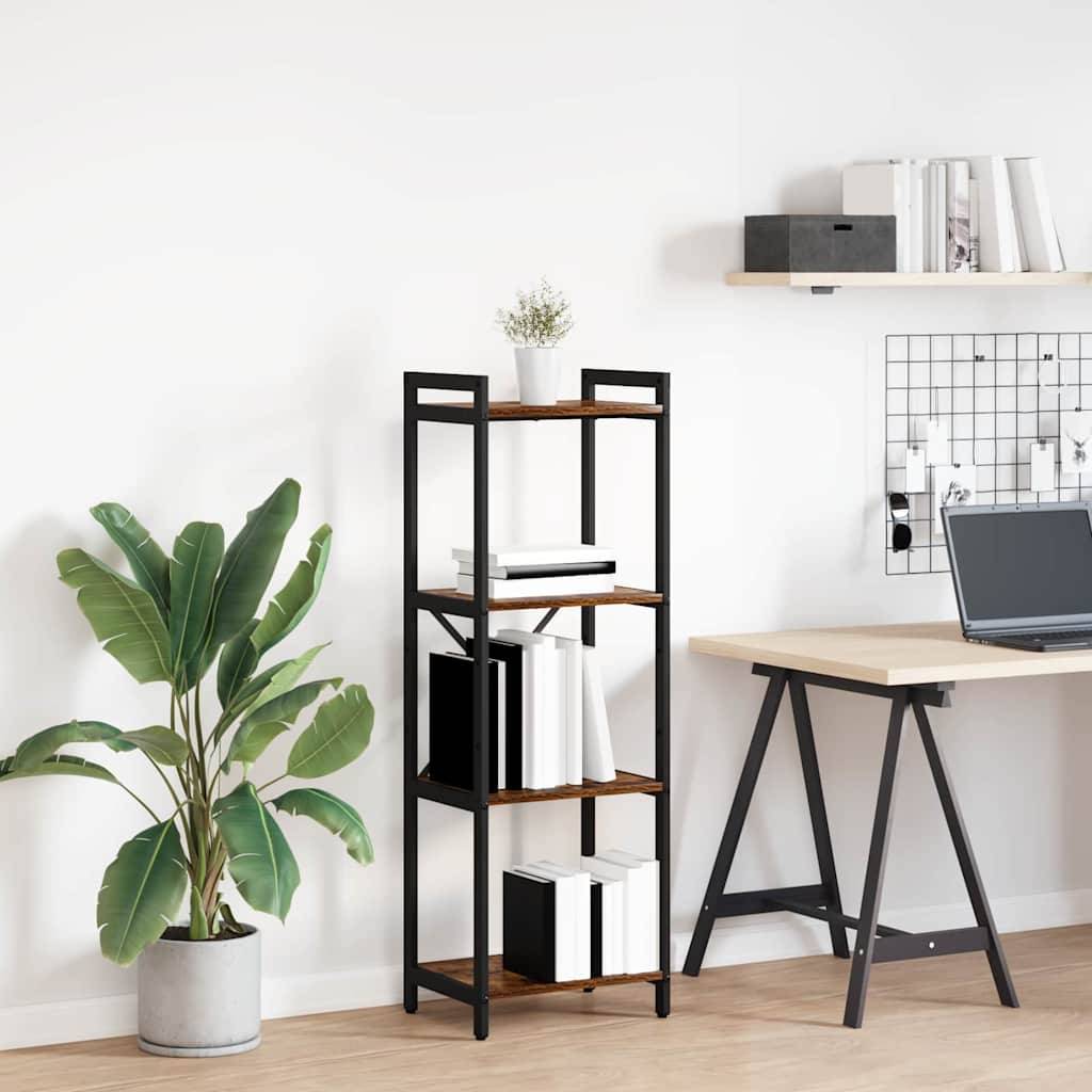 vidaXL Bücherregal Geräucherte Eiche 40 x 30 x 119 cm Holzwerkstoff