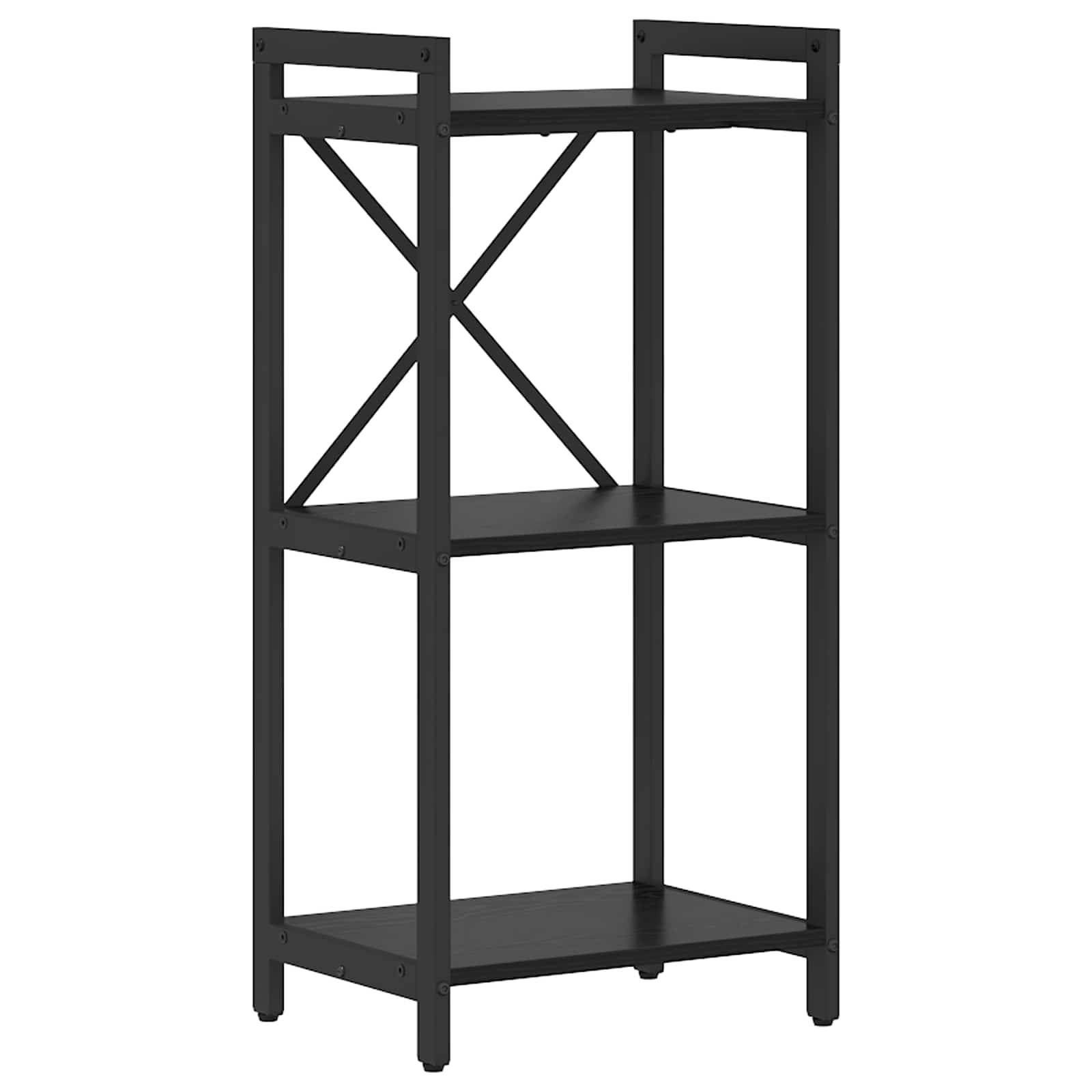 vidaXL Bücherregal Schwarz Eichen-Optik 40 x 30 x 85 cm Holzwerkstoff