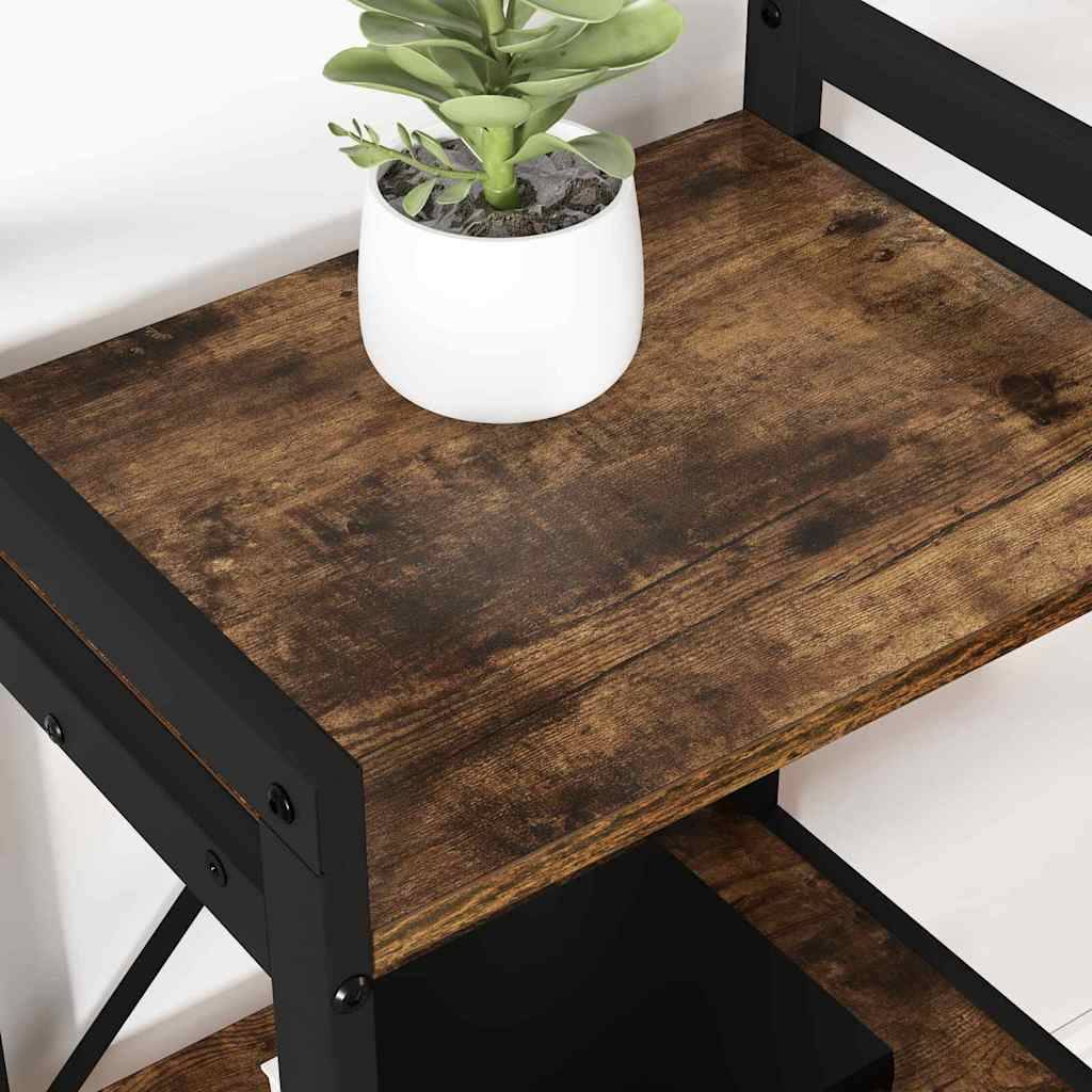 vidaXL Bücherregal Geräucherte Eiche 60 x 30 x 85 cm Holzwerkstoff