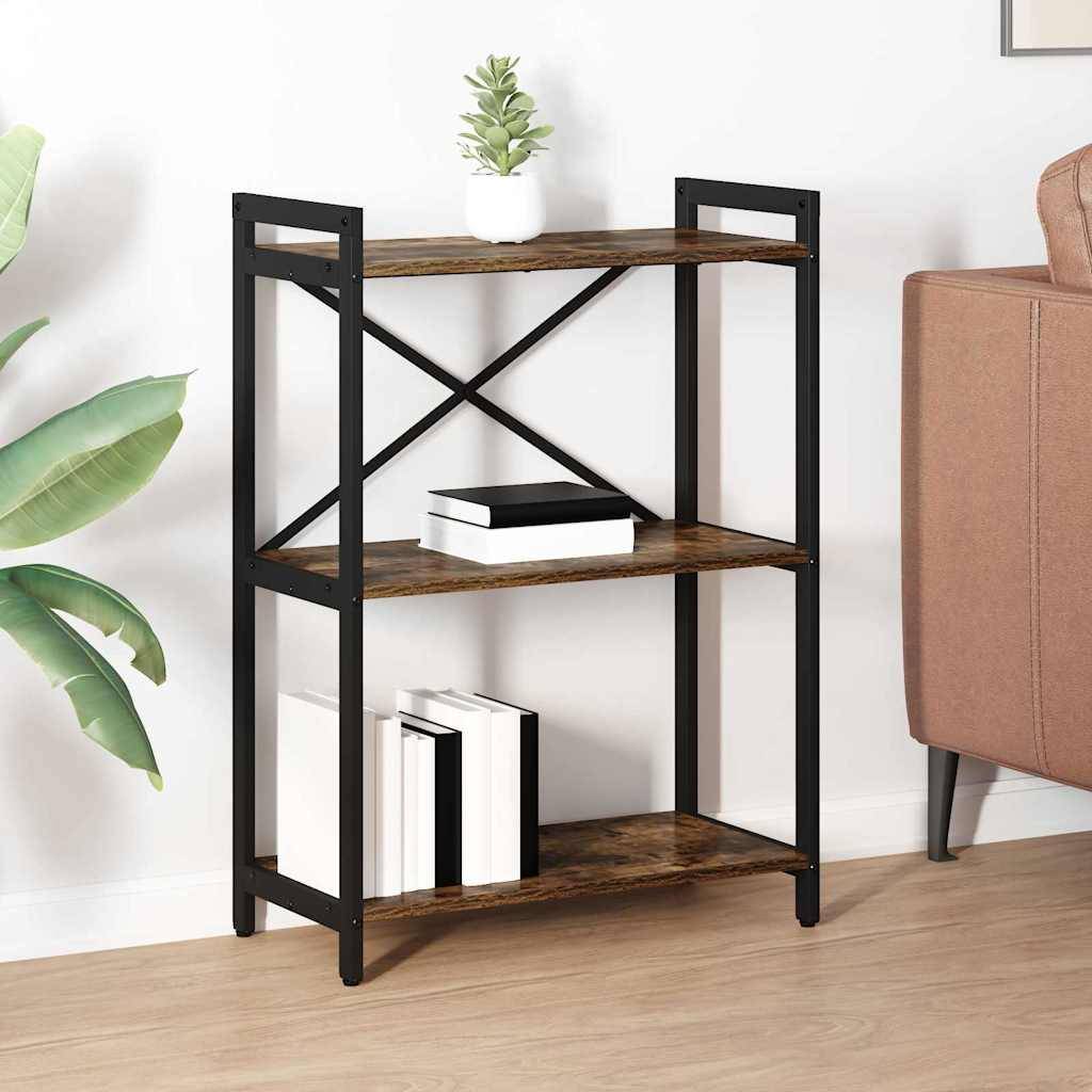 vidaXL Bücherregal Geräucherte Eiche 60 x 30 x 85 cm Holzwerkstoff