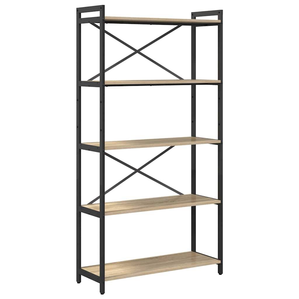 vidaXL Bücherregal Sonoma-Eiche 80 x 30 x 155 cm Holzwerkstoff