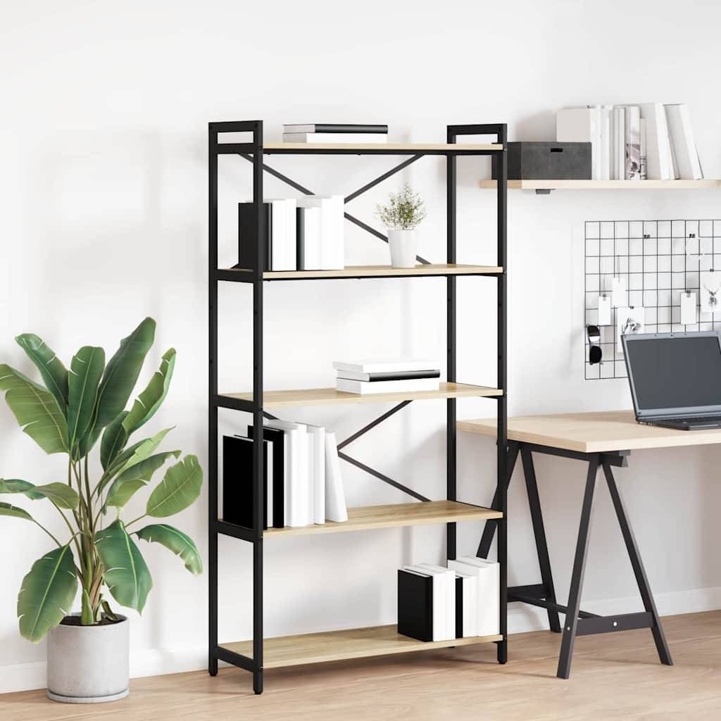 vidaXL Bücherregal Sonoma-Eiche 80 x 30 x 155 cm Holzwerkstoff