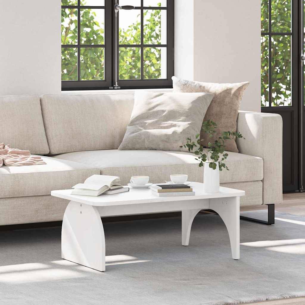vidaXL Couchtisch Weiß 80 x 50 x 31 cm Massivholz Kiefer