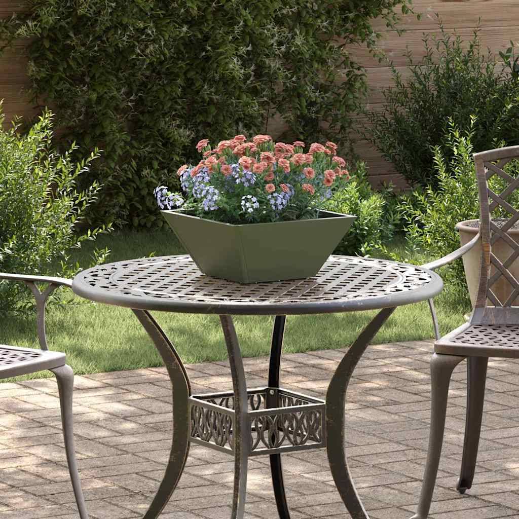vidaXL Garten-Pflanzgefäß 5 pcs Olive Grün 35 x 35 x 15 cm