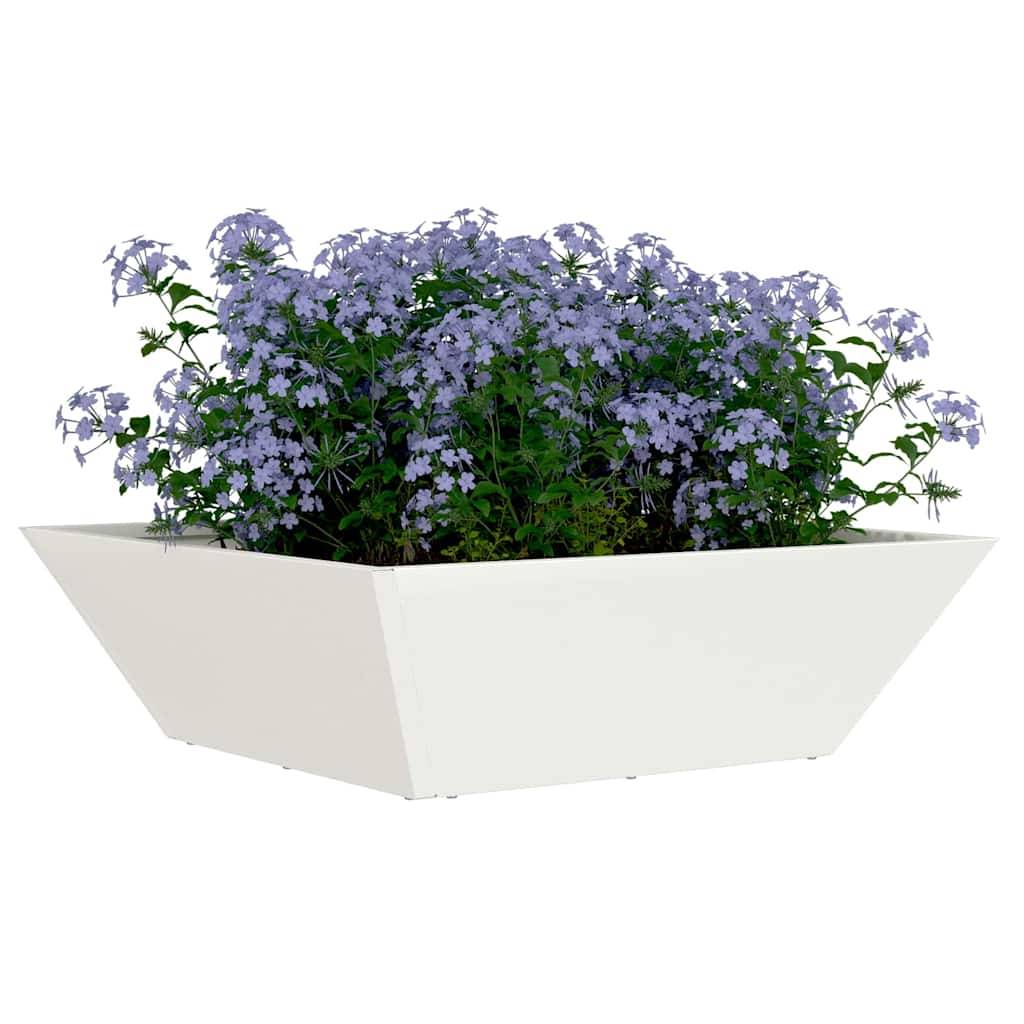 vidaXL Garten-Pflanzgefäß 5 pcs Weiß 50 x 50 x 15 cm