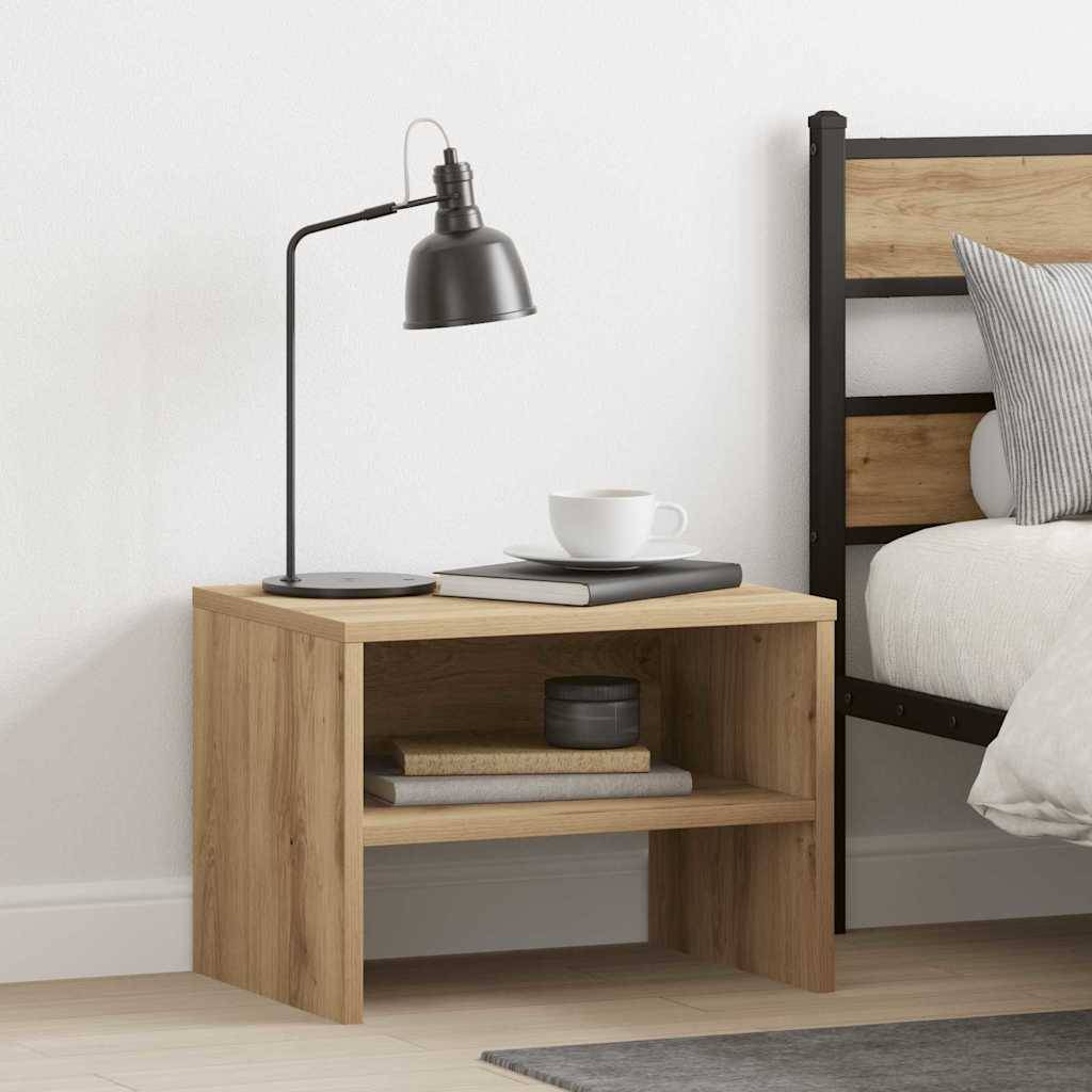 vidaXL Nachttisch Artisan-Eiche 40 x 40 x 30 cm Holzwerkstoff