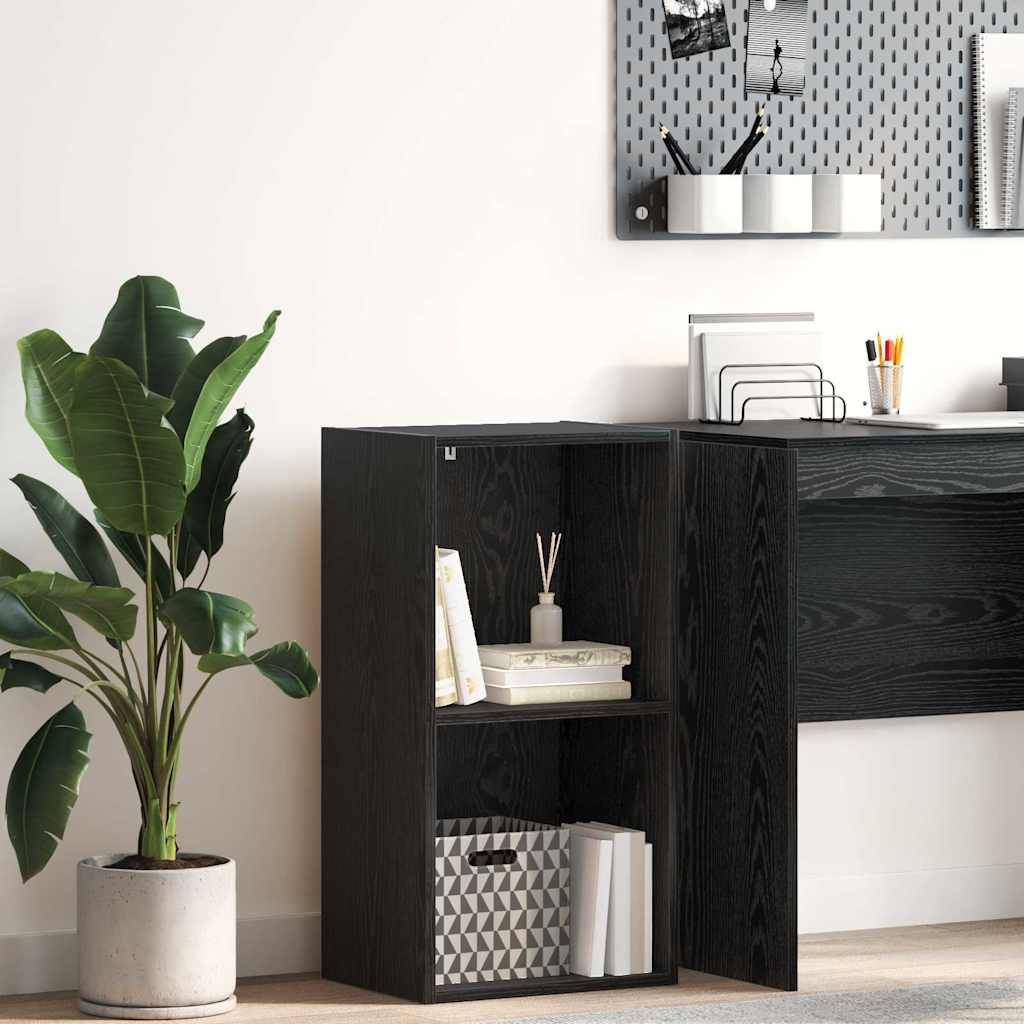 vidaXL Bücherregal Schwarz Eichen-Optik 40 x 30 x 77 cm Holzwerkstoff