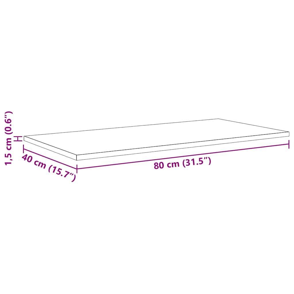 vidaXL Regalbrett 4 pcs Braun 80 x 40 x 1,5 cm Holzwerkstoff