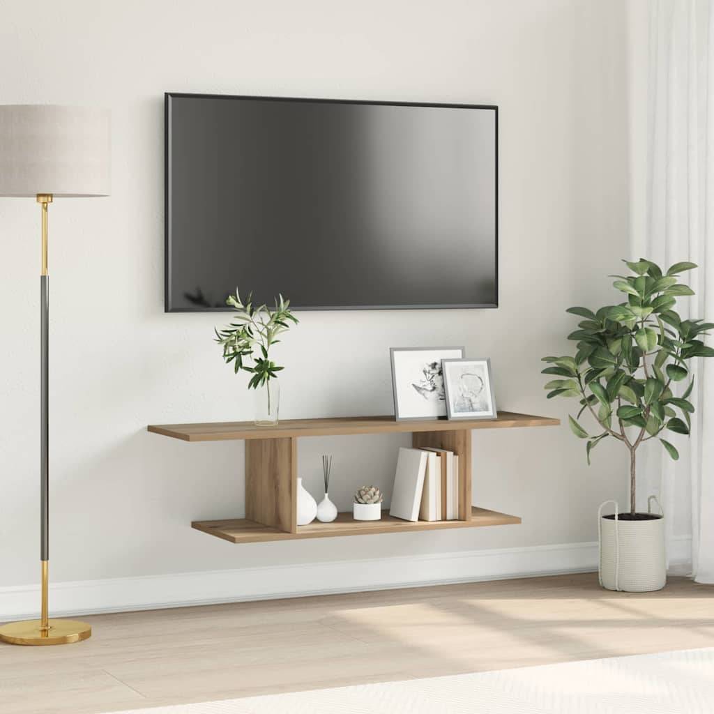 vidaXL TV-Schrankset Artisan-Eiche 102 x 35 x 35 cm Holzwerkstoff