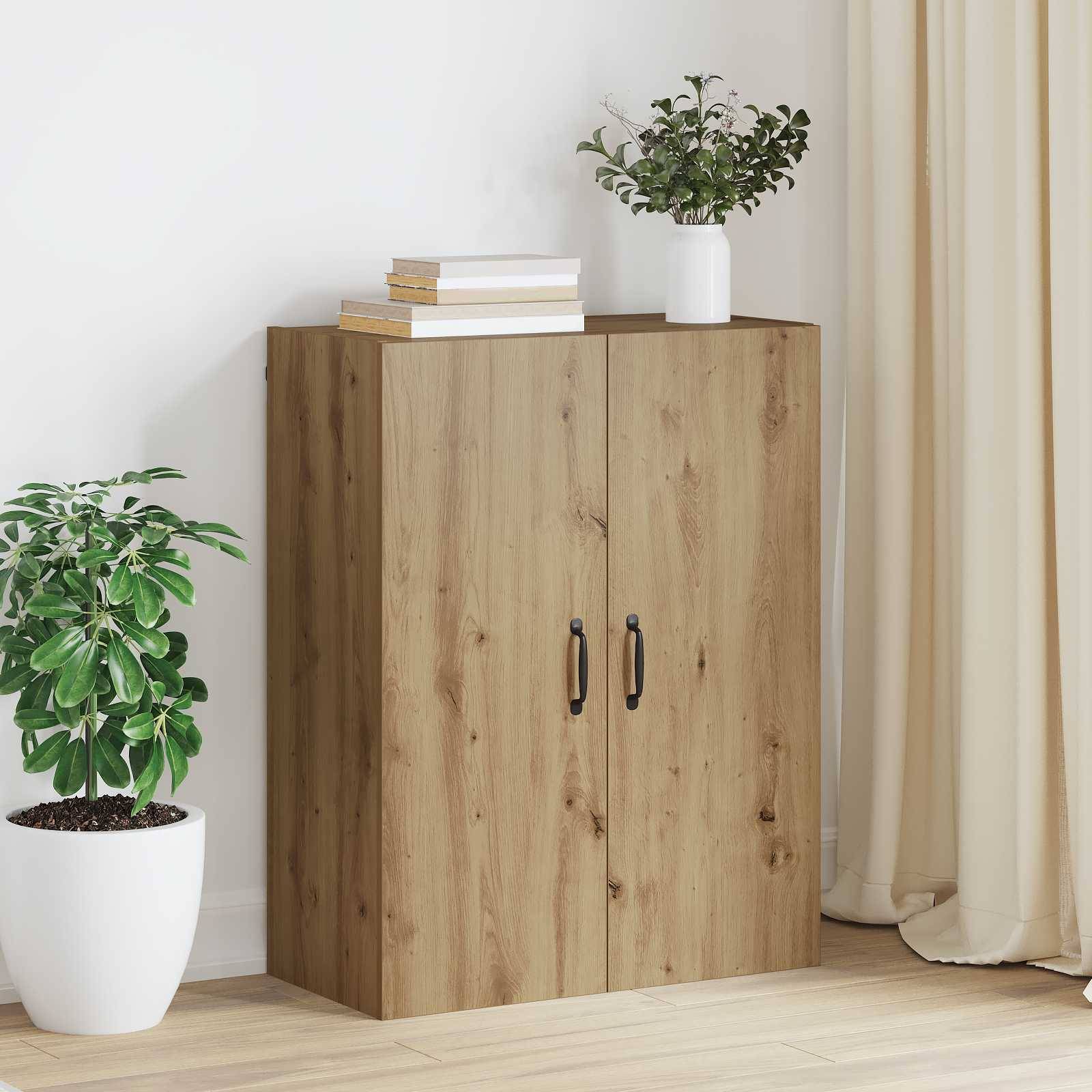 vidaXL Wandschrank Artisan-Eiche 69,5 x 34 x 90 cm Holzwerkstoff