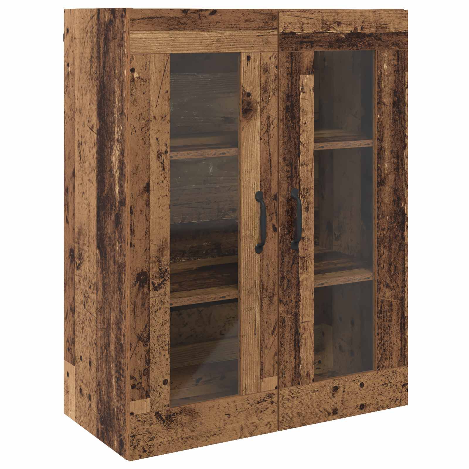 vidaXL Aufbewahrungsschrank Wandmontiert Altholz 69,5 x 34 x 90 cm