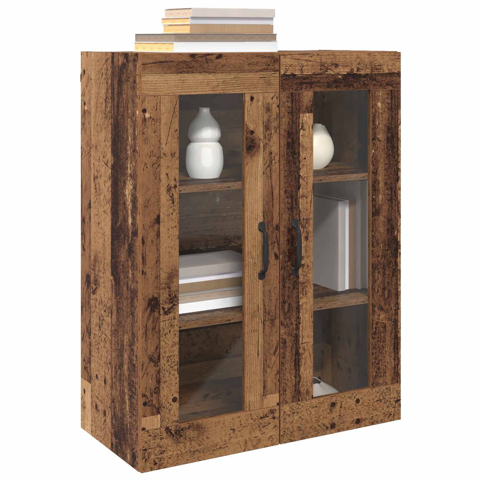vidaXL Aufbewahrungsschrank Wandmontiert Altholz 69,5 x 34 x 90 cm