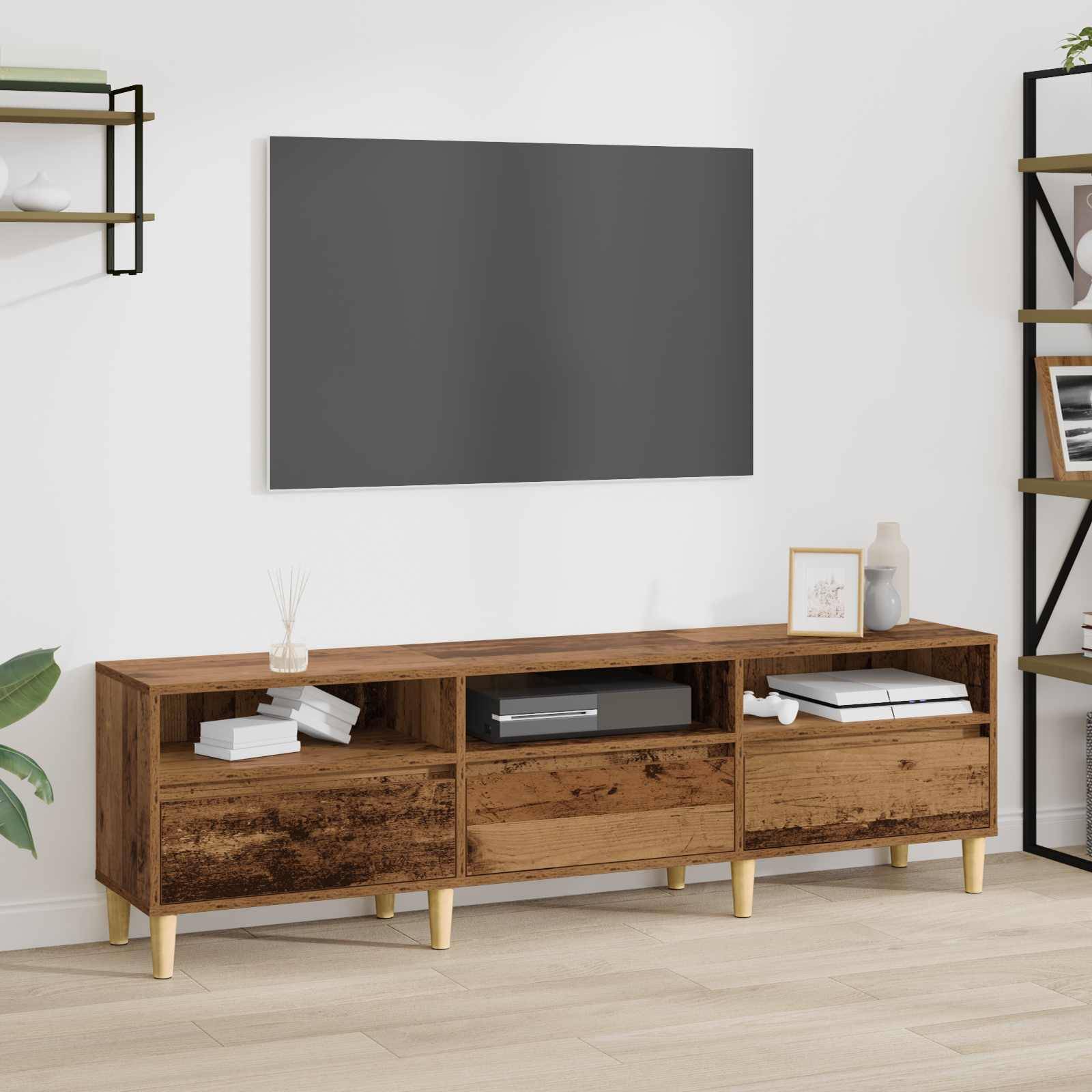 vidaXL TV-Schränk Altholz 150 x 30 x 45 cm Holzwerkstoff