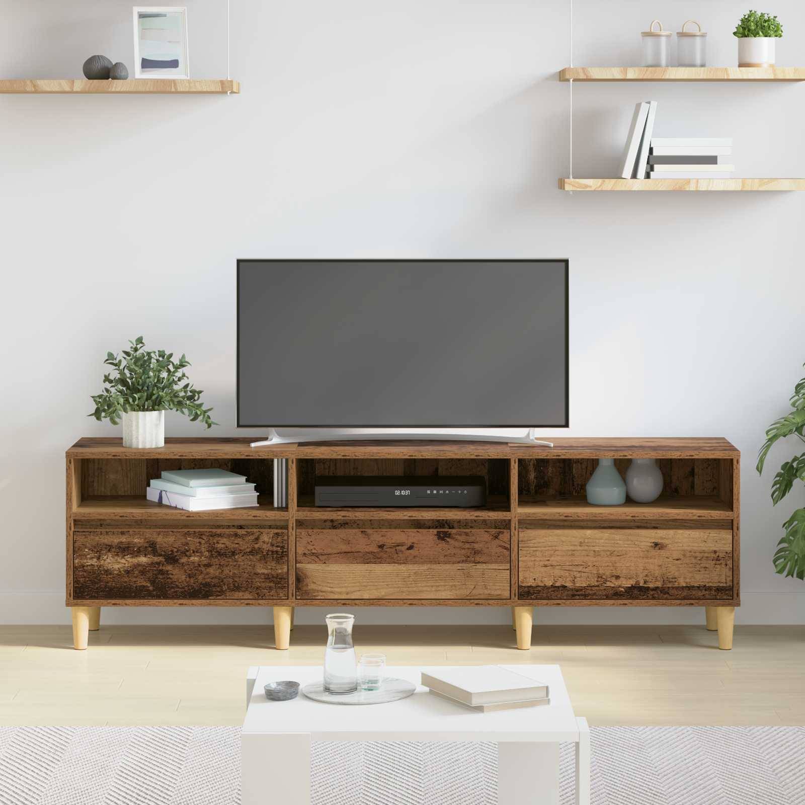vidaXL TV-Schränk Altholz 150 x 30 x 45 cm Holzwerkstoff