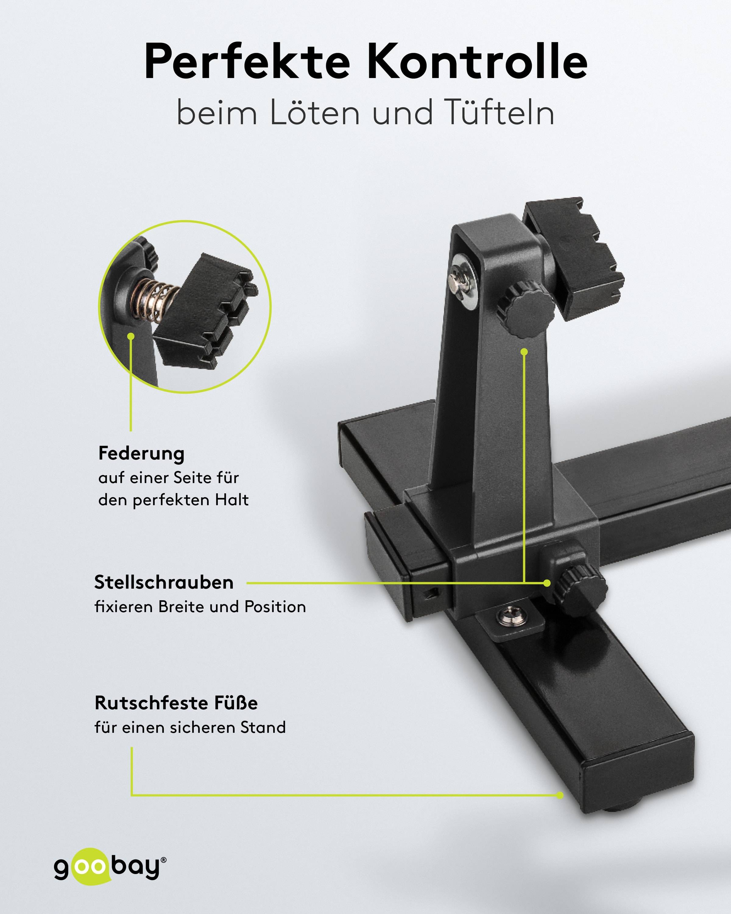 GOOBAY Platinenhalter, 76559, mit Lötkolbenständer