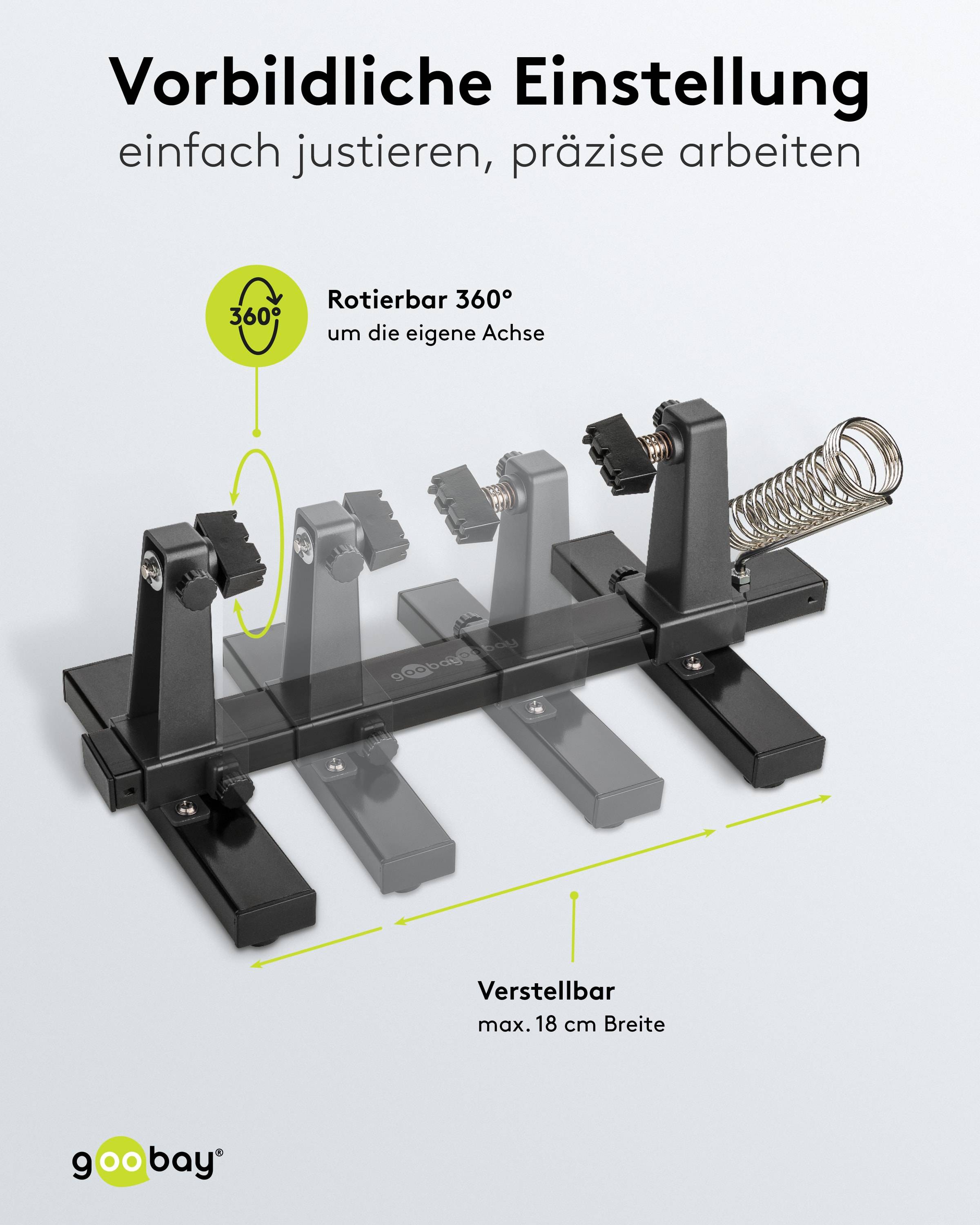 GOOBAY Platinenhalter, 76559, mit Lötkolbenständer