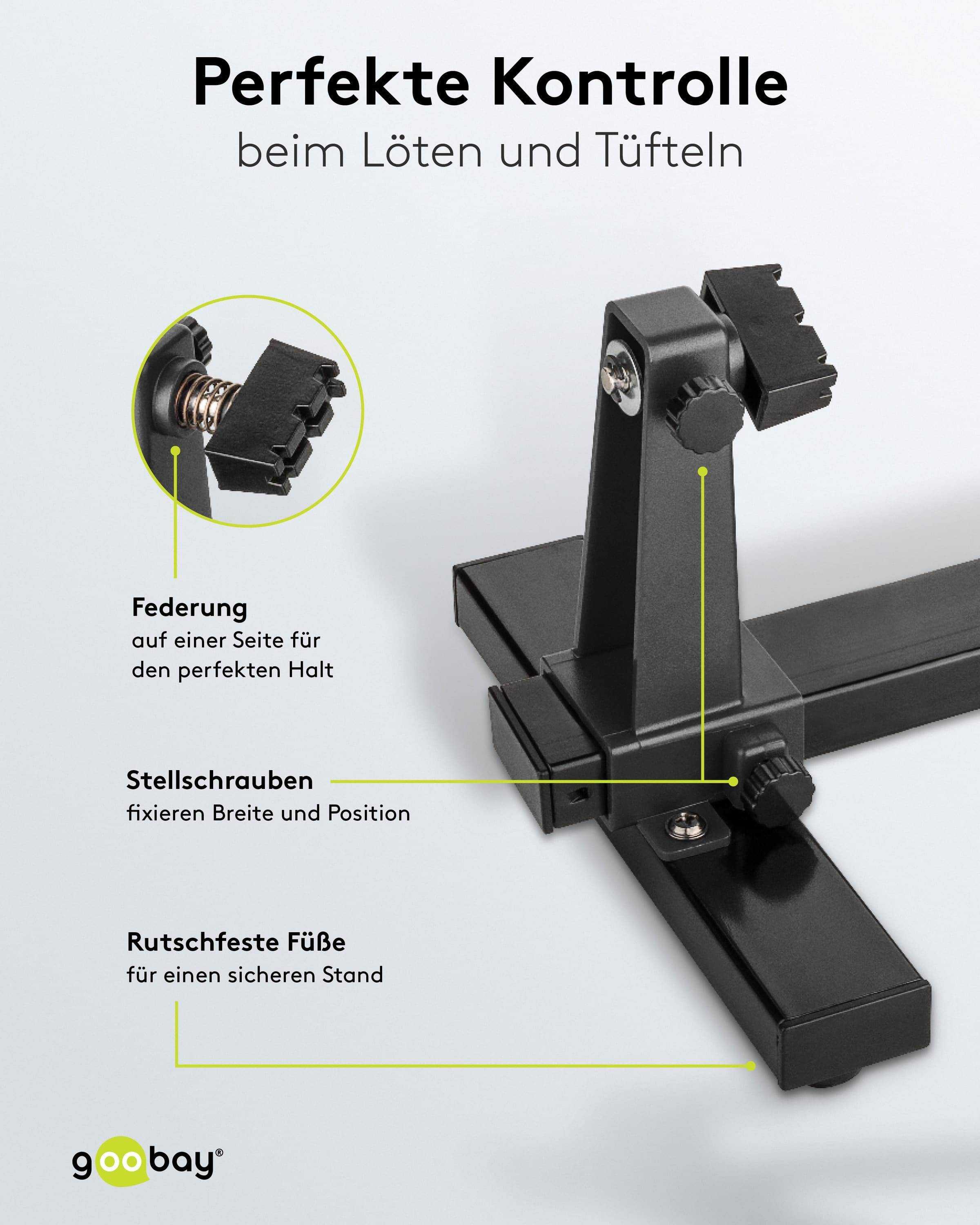 GOOBAY Platinenhalter, 76559, mit Lötkolbenständer