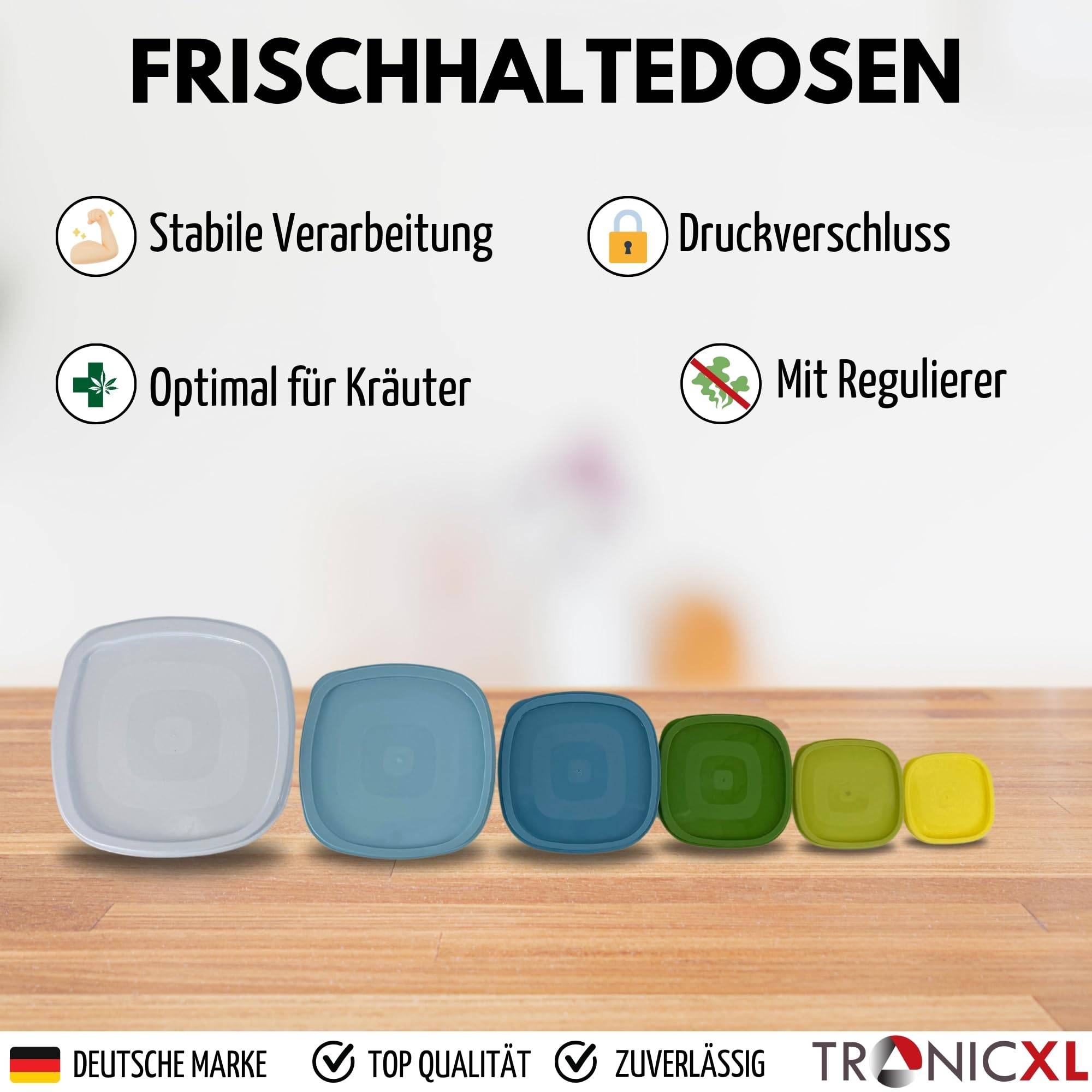 6 Stück 62% Kräuter Dose Grow Aufbewahrungsdose für Boveda + 6x Pack Größe 4 Ernte Dosen Behälter Vorratsdose