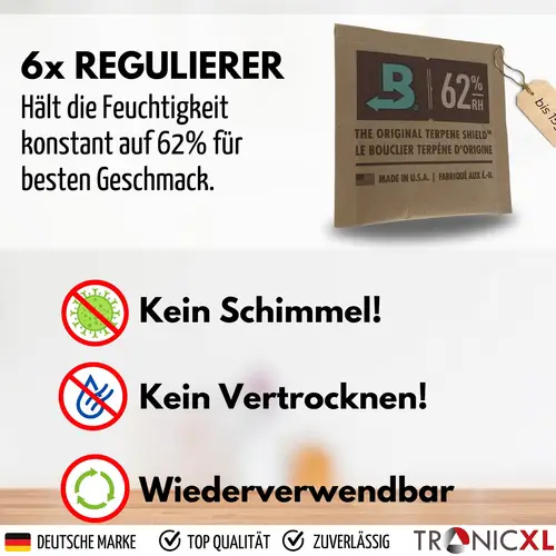 6 Stück 62% Kräuter Dose Grow Aufbewahrungsdose für Boveda + 6x Pack Größe 4 Ernte Dosen Behälter Vorratsdose 6 Stück 62% Kräuter Dose Grow Aufbewahrungsdose für Boveda + 6x Pack Größe 4 Ernte Dosen Behälter Vorratsdose