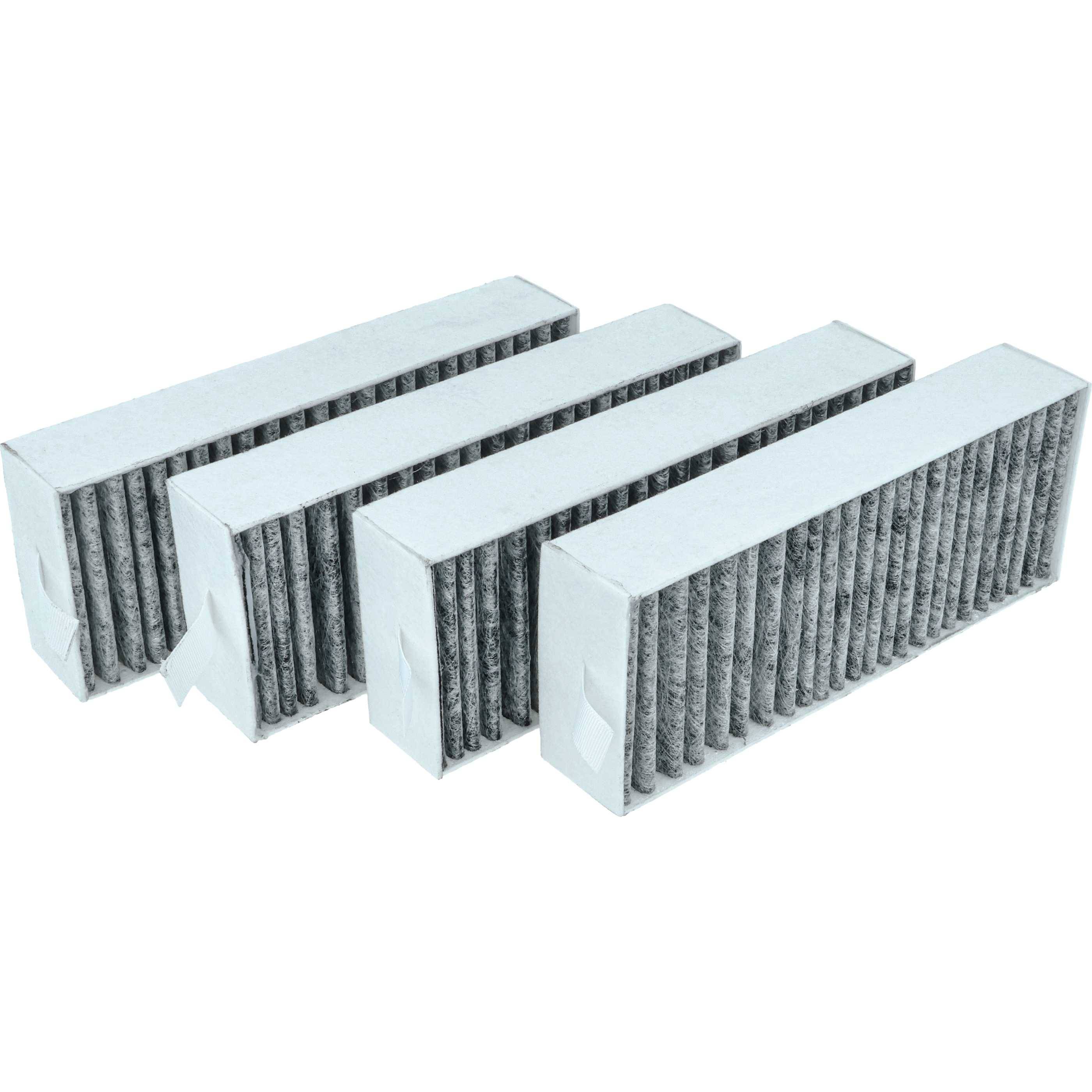 vhbw 4x Aktivkohlefilter kompatibel mit Neff T48CD7GA7, T48PC7BX2, T48TD7BN2, T46CB4AX2, T48CB1AX2, T48CD7AX2, T48CD7GA6 Dunstabzugshaube