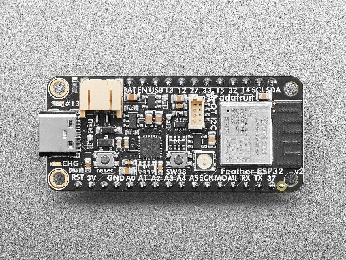 Adafruit ESP32 Feather V2 with Headers 8MB Flash 2MB PSRAM