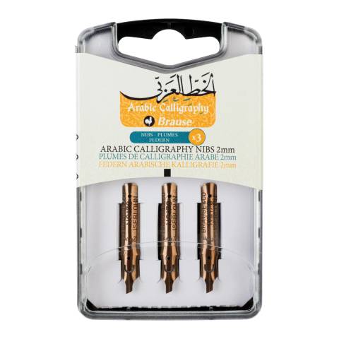 Calligraphe 5x Federn für die arabische Kalligrafie, 3 Federn 2 mm 317020B