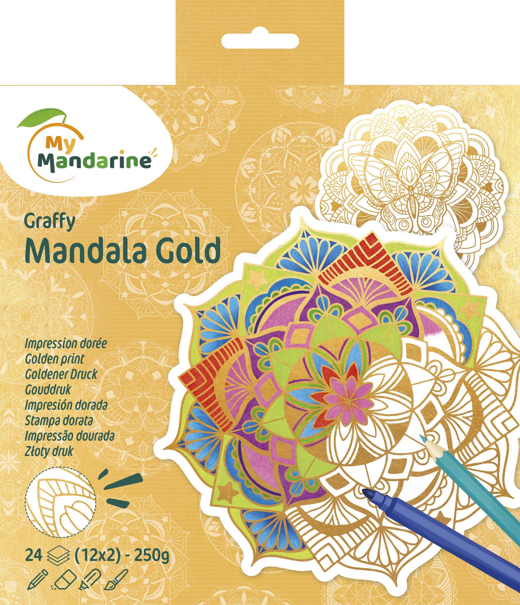 My Mandarine 5x Graffy Mandala Gold - Gold GY172C