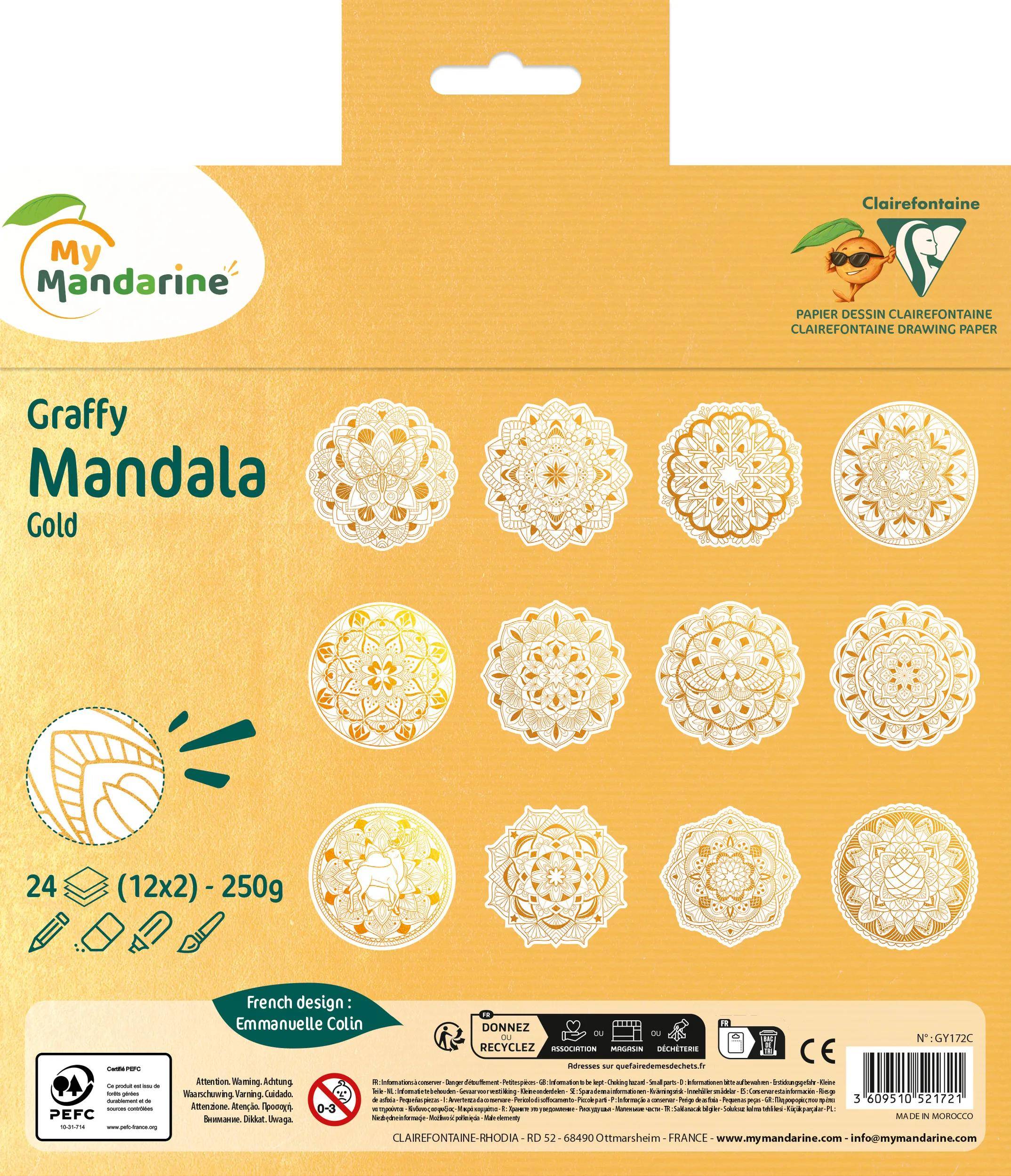 My Mandarine 5x Graffy Mandala Gold - Gold GY172C