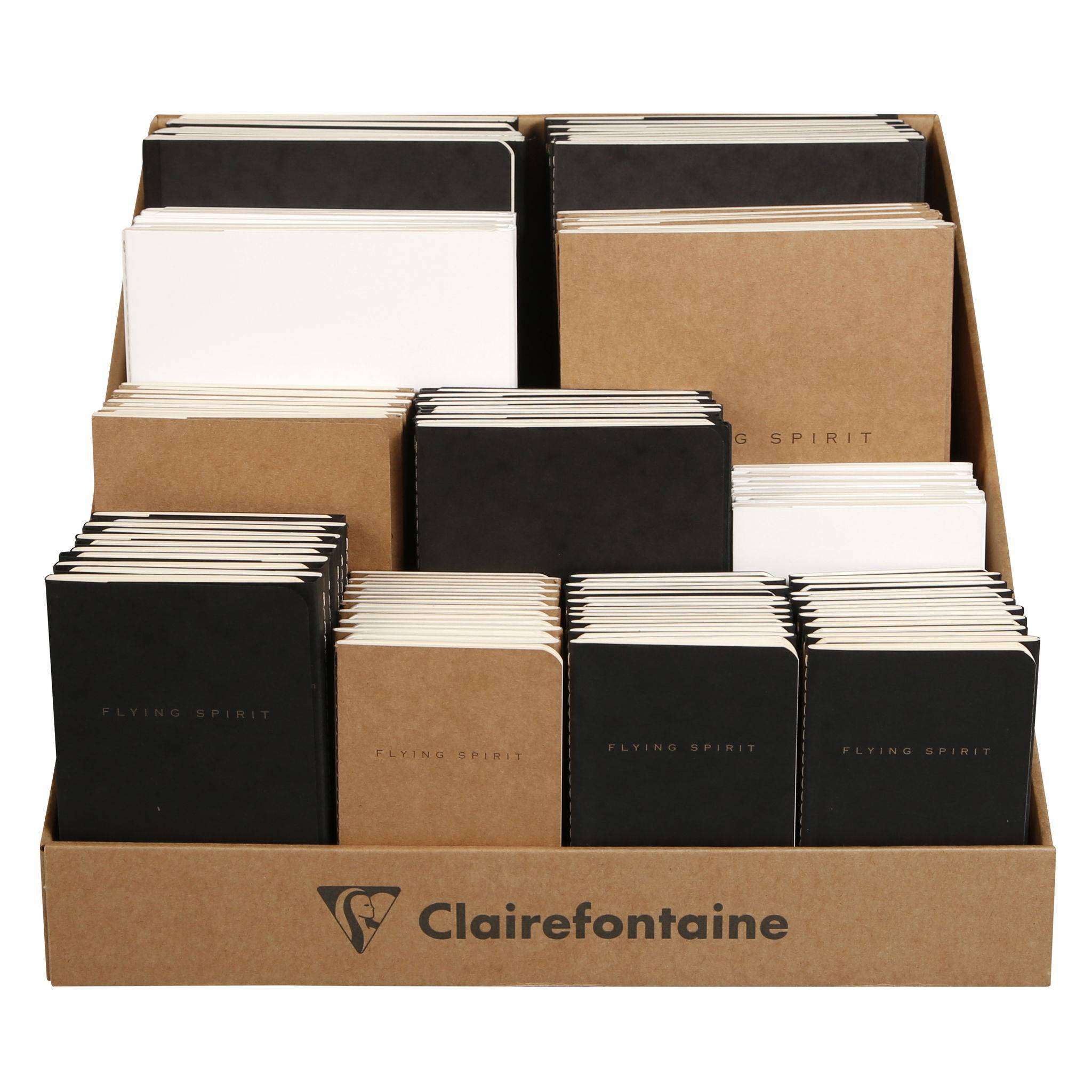 Clairefontaine Thekendisplay 32,5x32,5x25cm aus Kraftkarton, leer, 84380C