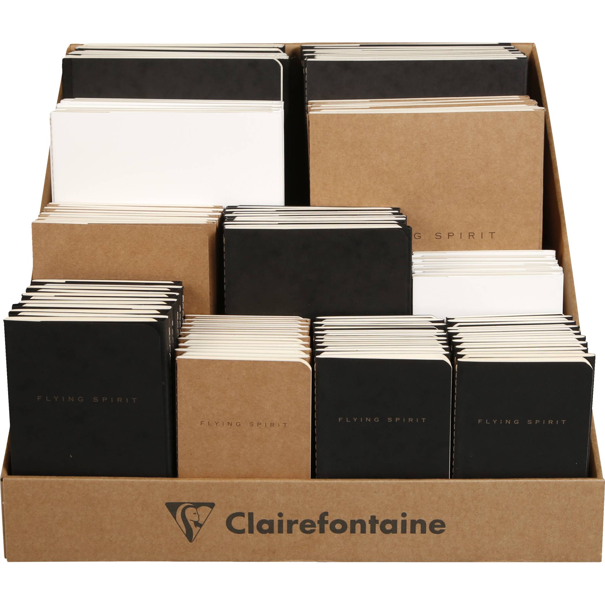 Clairefontaine Thekendisplay 32,5x32,5x25cm aus Kraftkarton, leer, 84380C