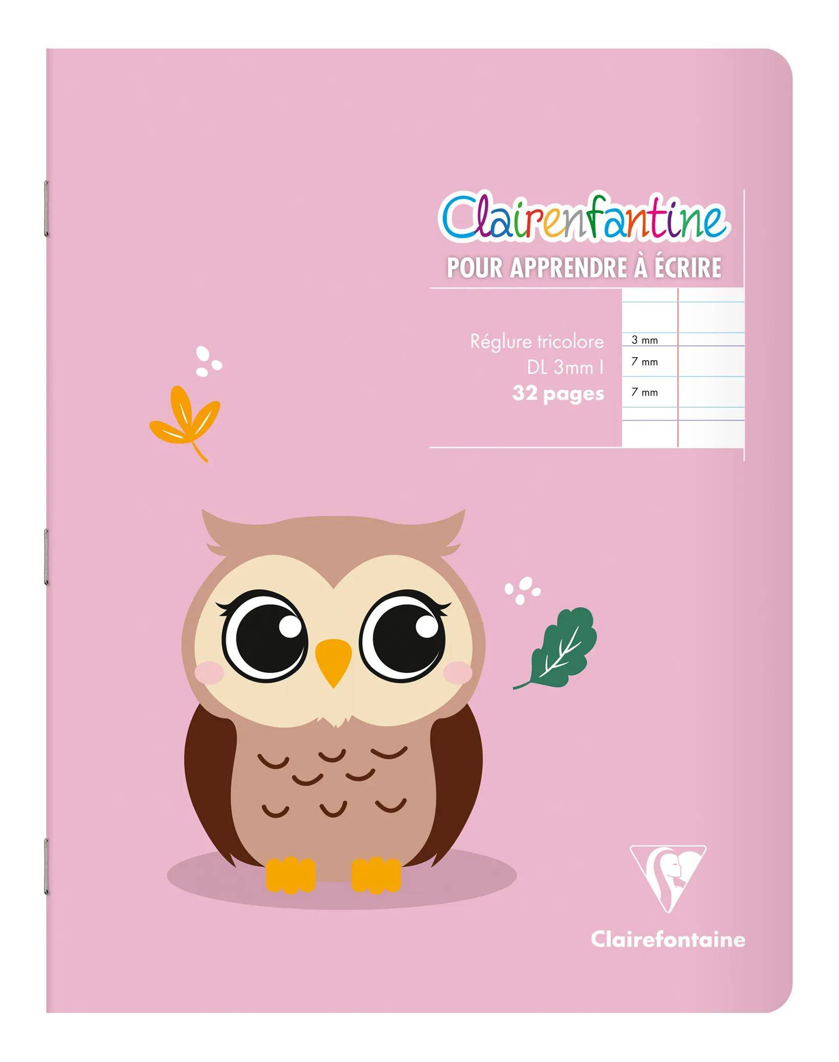 Clairefontaine 25x Notizheft 17x22cm, 16 Bl 3mm + Zwischenlinie Sortiert 3793C