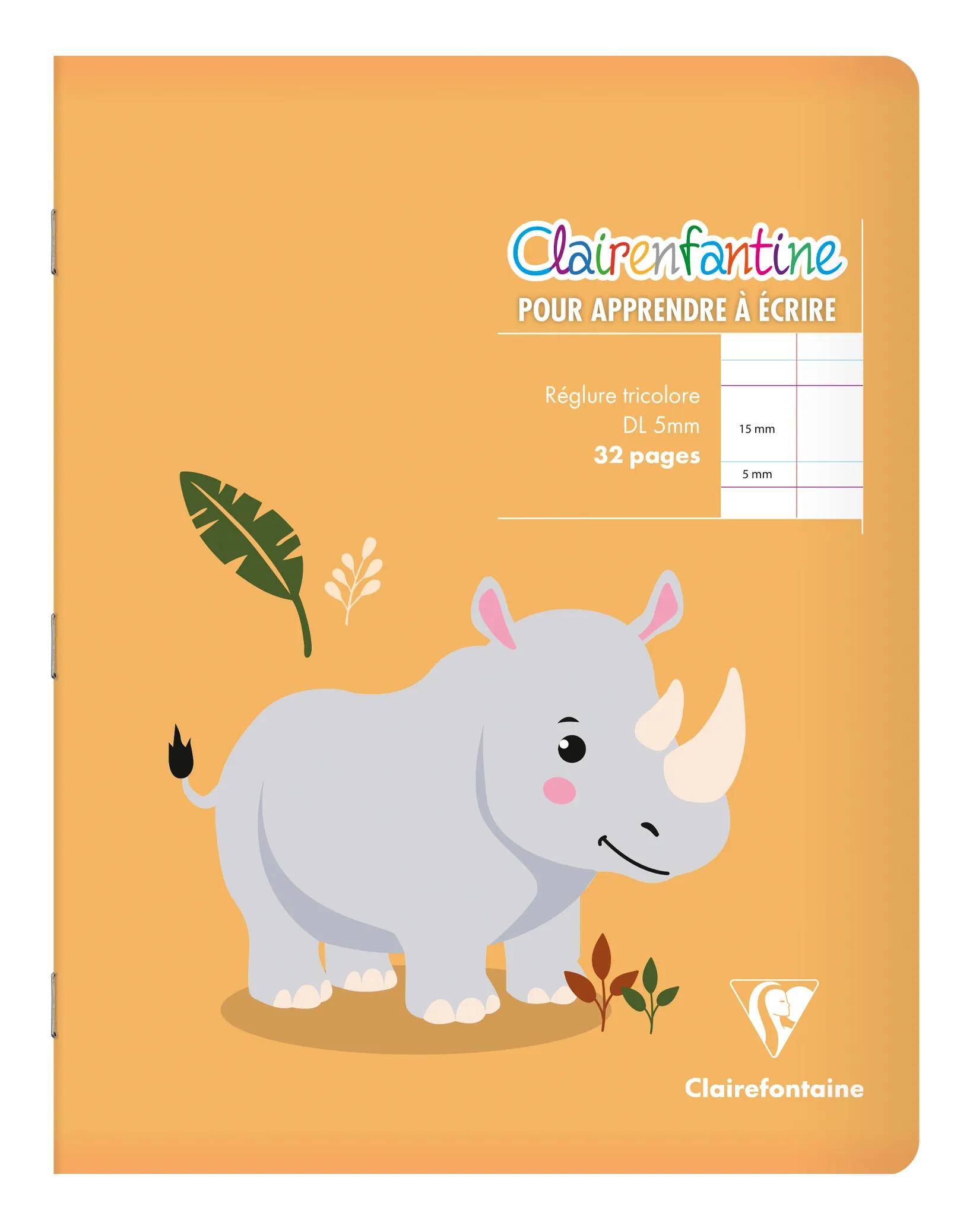 Clairefontaine 25x Notizheft 17x22cm, 16 Bl Doppellinie 5mm Sortiert 3997C