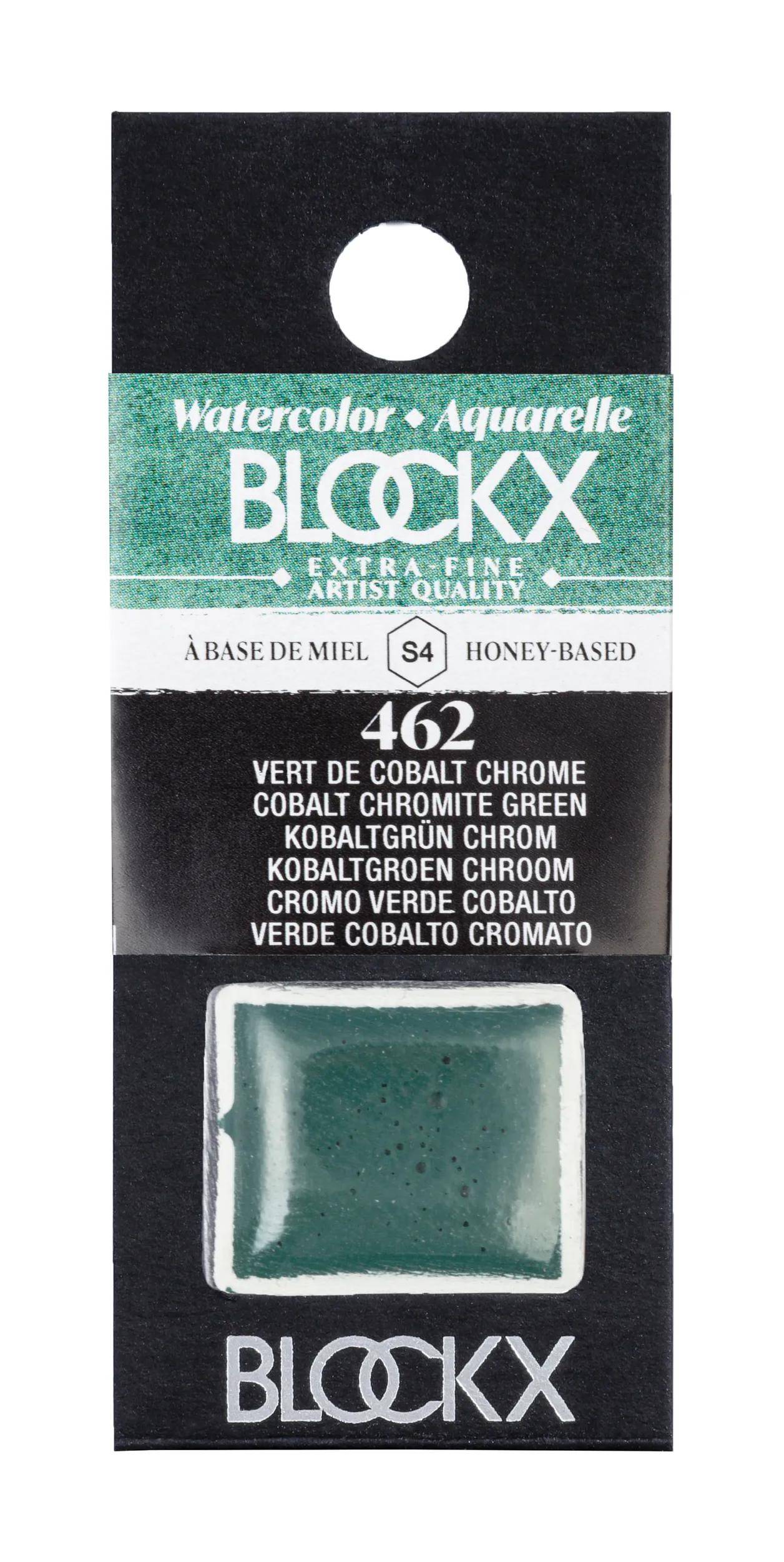 Blockx 3x Extrafeine Aquarellfarbe, 1/2 Näpfchen 1,5ml - Perylengrün 41462BXC