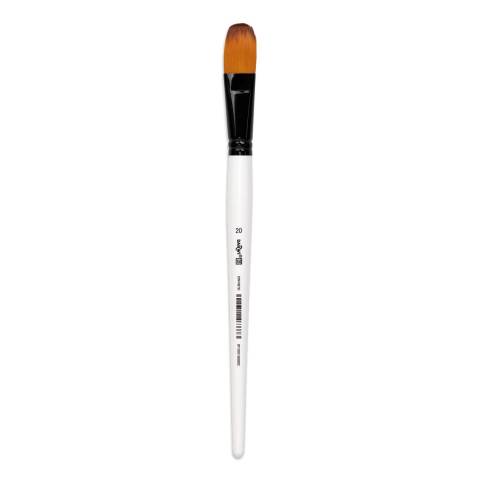 Darwi 12x For You /Filbertpinsel 21 mm, Größe 20 Weiß DF1205150020C