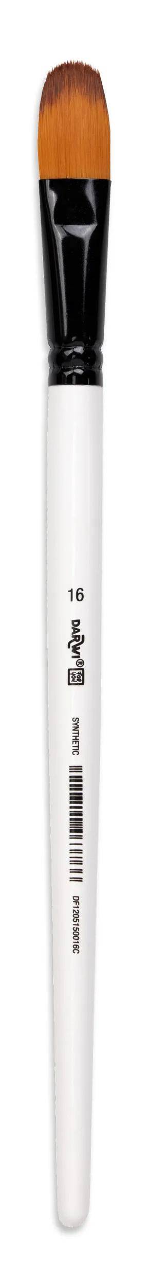 Darwi 12x For You /Filbertpinsel 16,5 mm, Größe 16 Weiß DF1205150016C