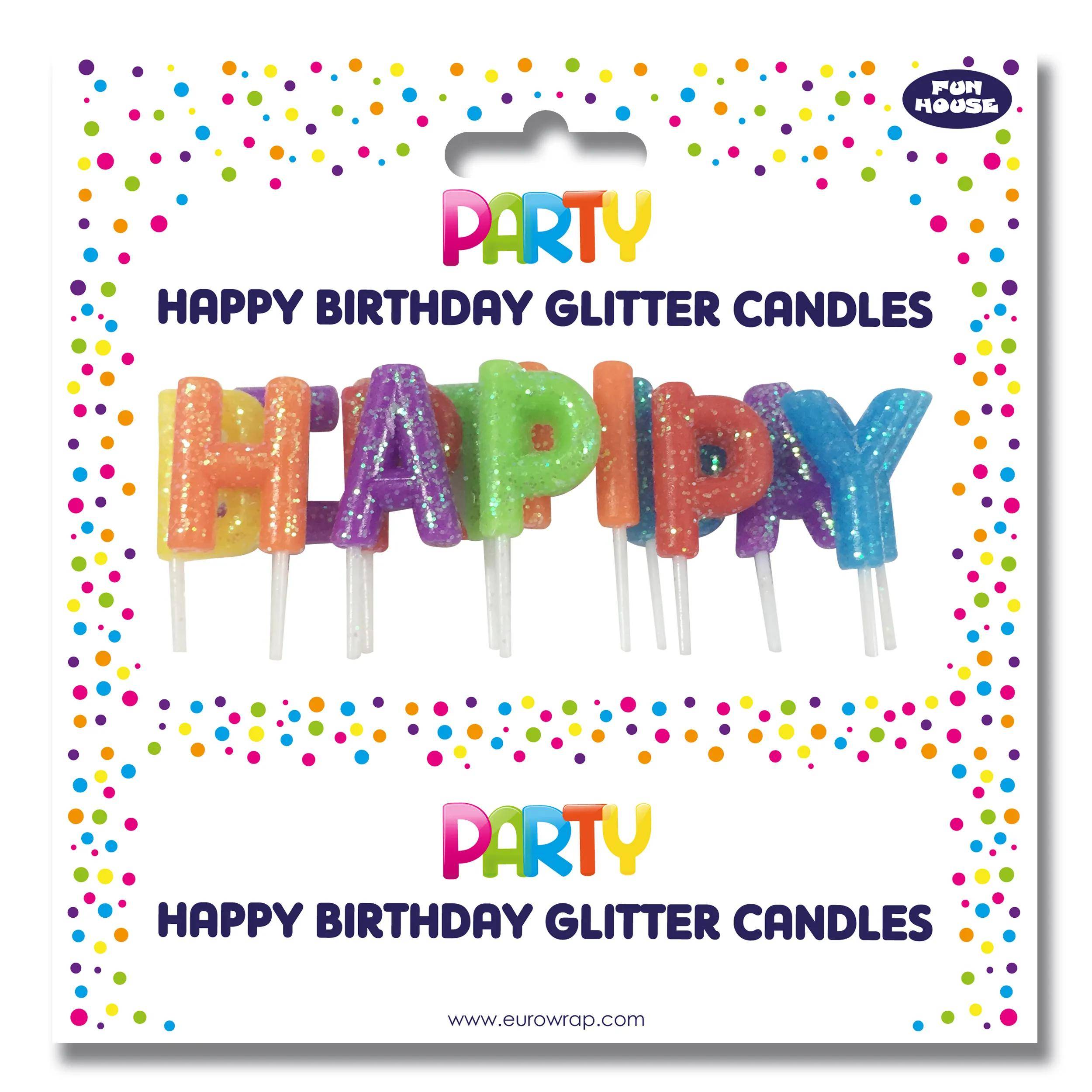 Clairefontaine 6x Set Geburtstagskerzen Happy Birthday Sortierung 12825-HBMC